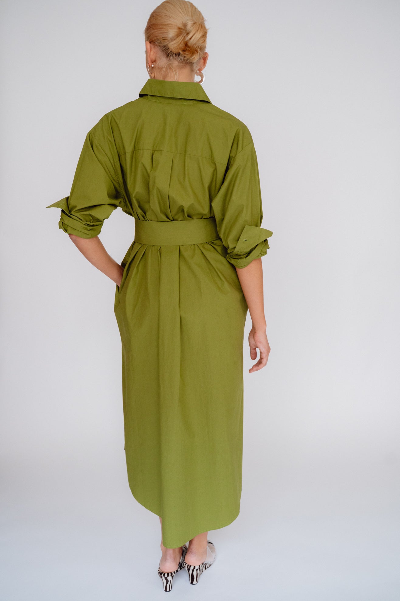 MR LARKIN, Nora Dress, Olive