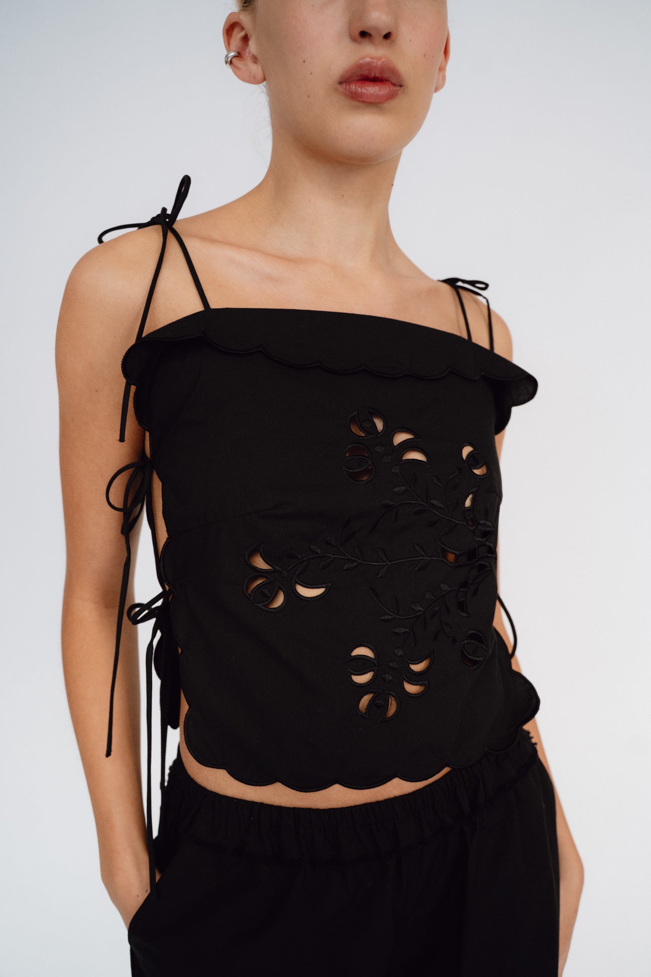 White Kirsten Tie Top by The Garment on Sale