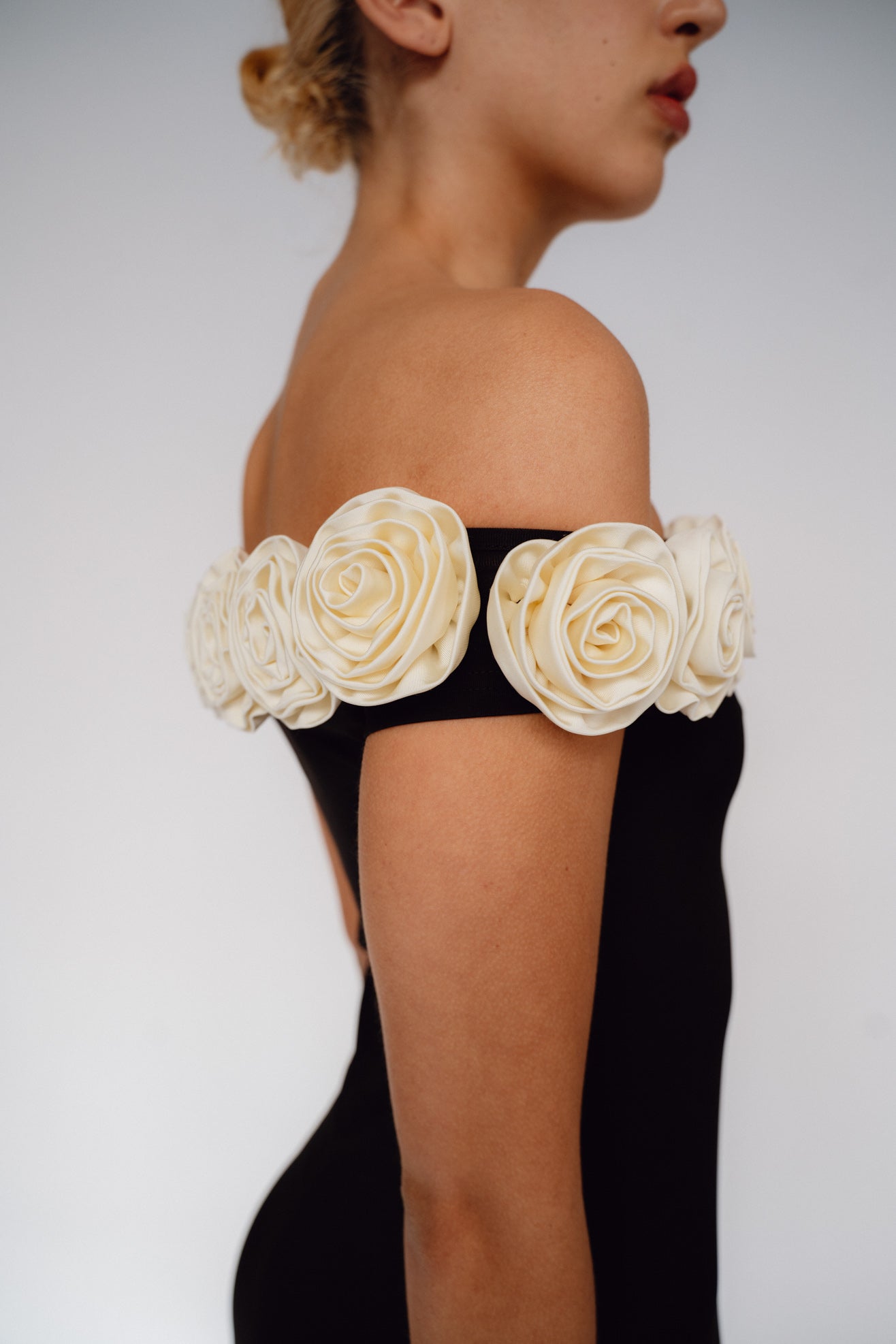 MR. LARKIN, Gabby Dress, Black/Ivory