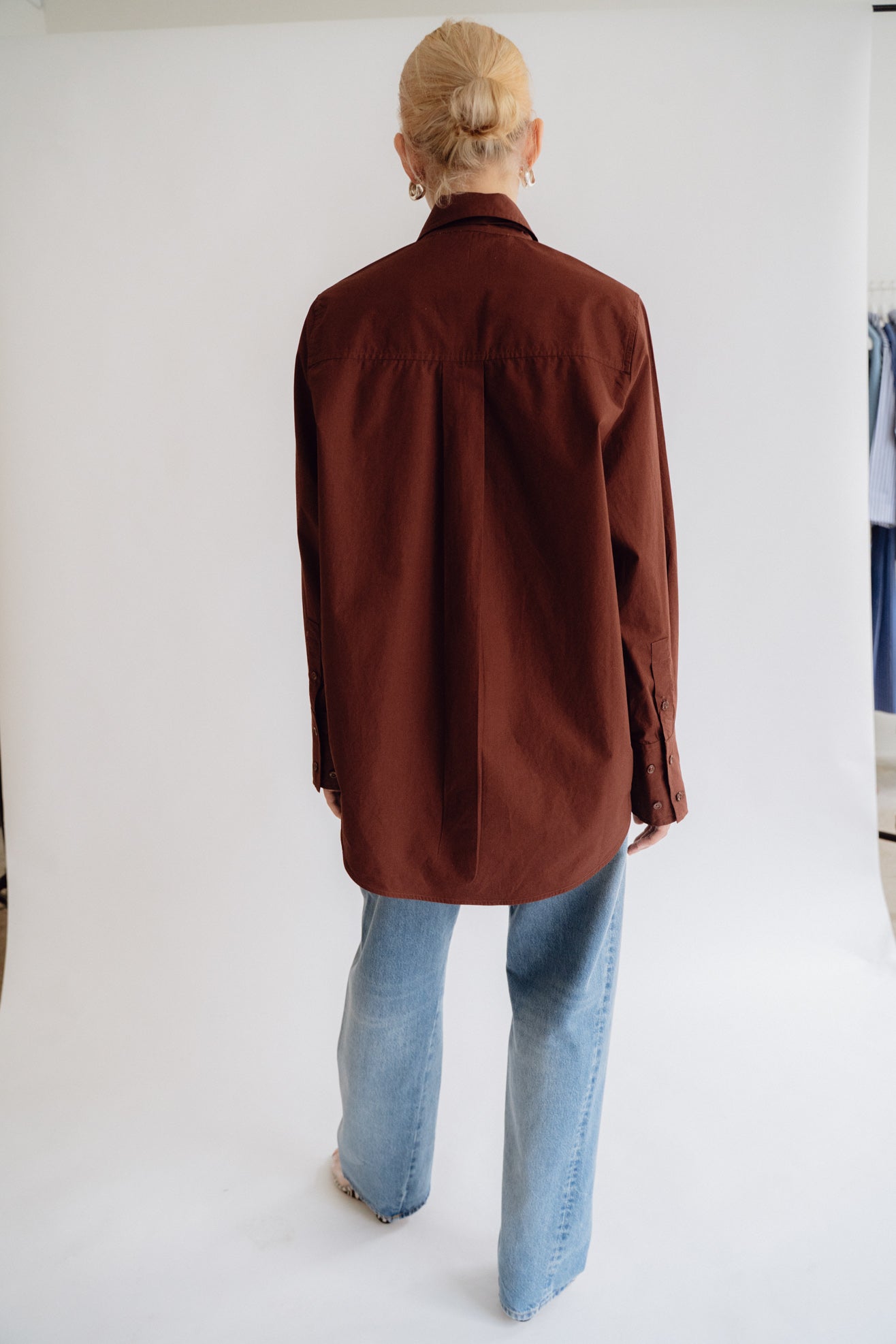 MR. LARKIN, Patty Tie Shirt, Mahogany