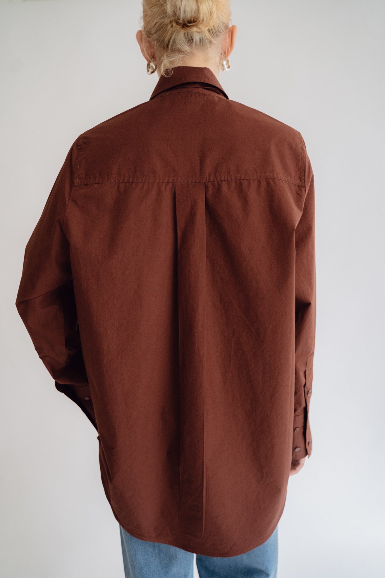 MR. LARKIN, Patty Tie Shirt, Mahogany