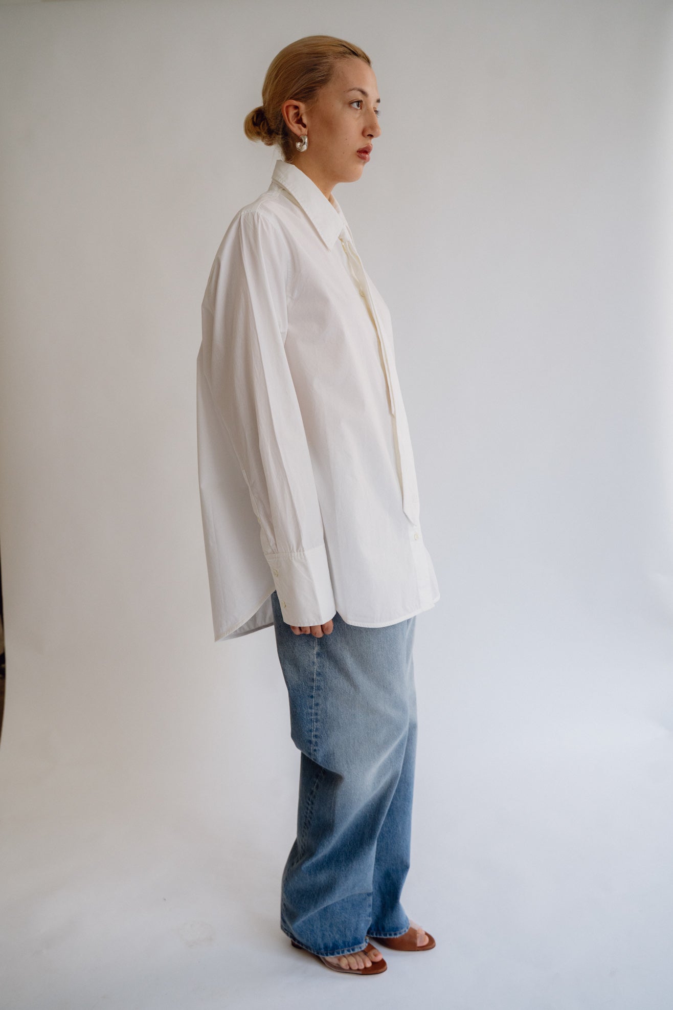 MR. LARKIN, Patty Tie Shirt, Off White