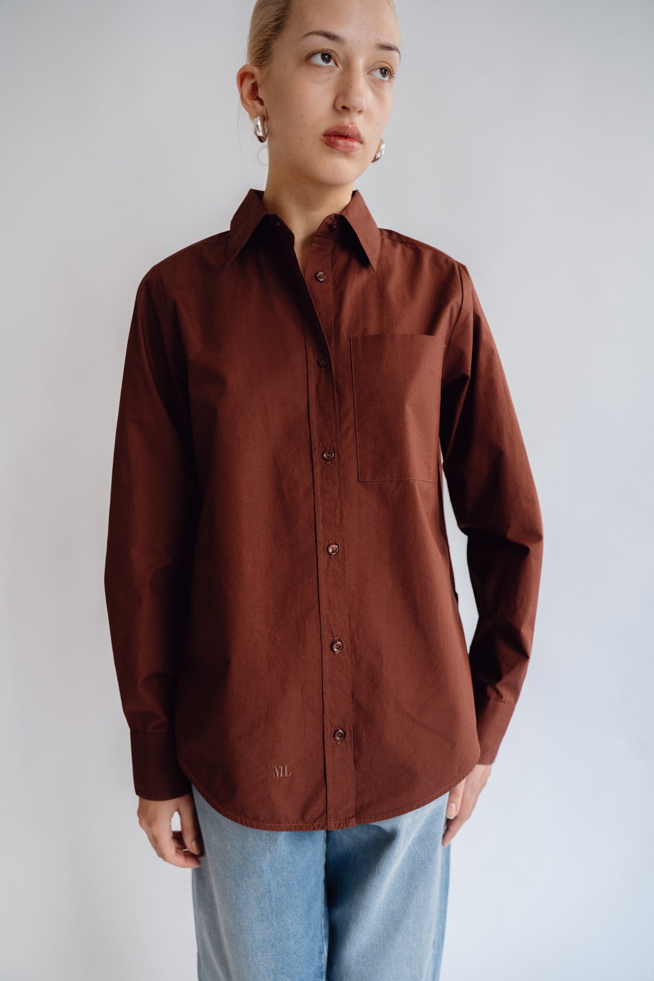 MR. LARKIN, Power Shirt, Mahogany
