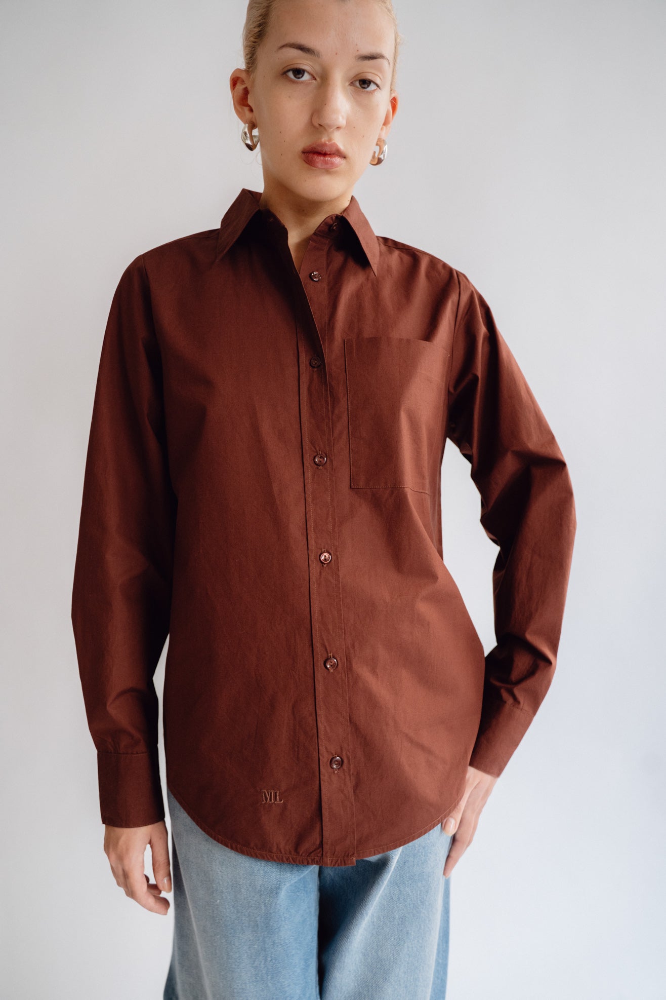 MR. LARKIN, Power Shirt, Mahogany