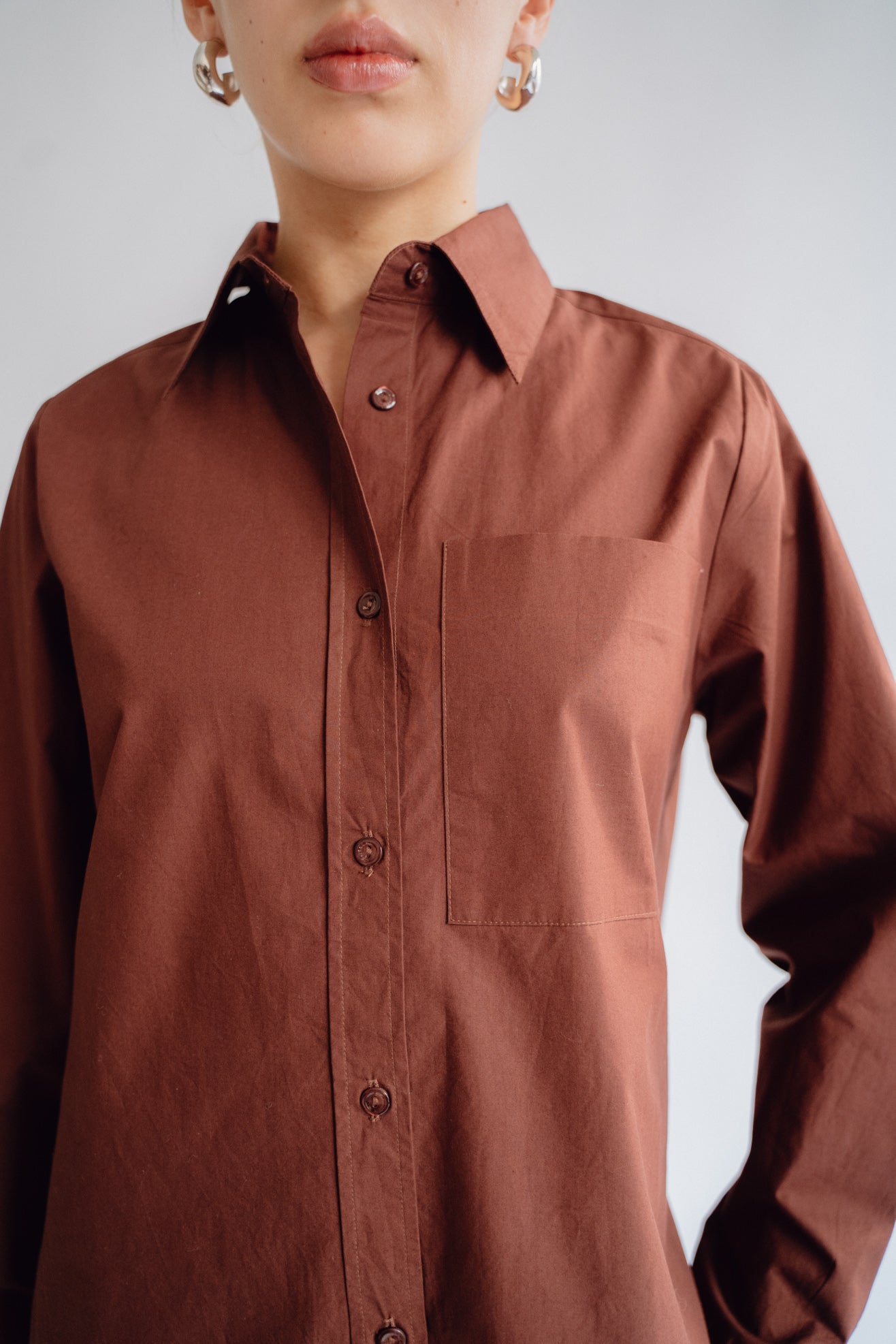 MR. LARKIN, Power Shirt, Mahogany