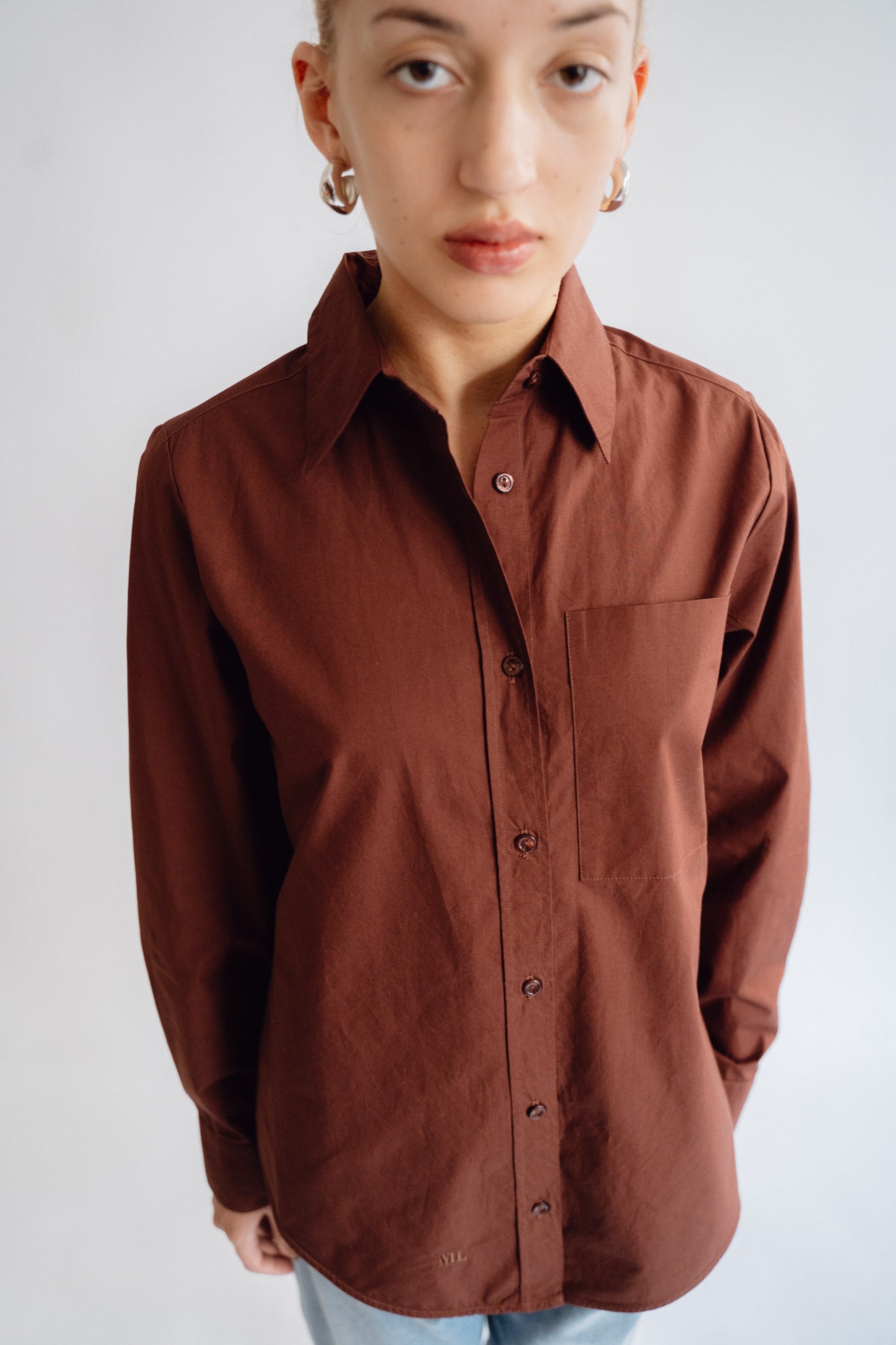 MR. LARKIN, Power Shirt, Mahogany