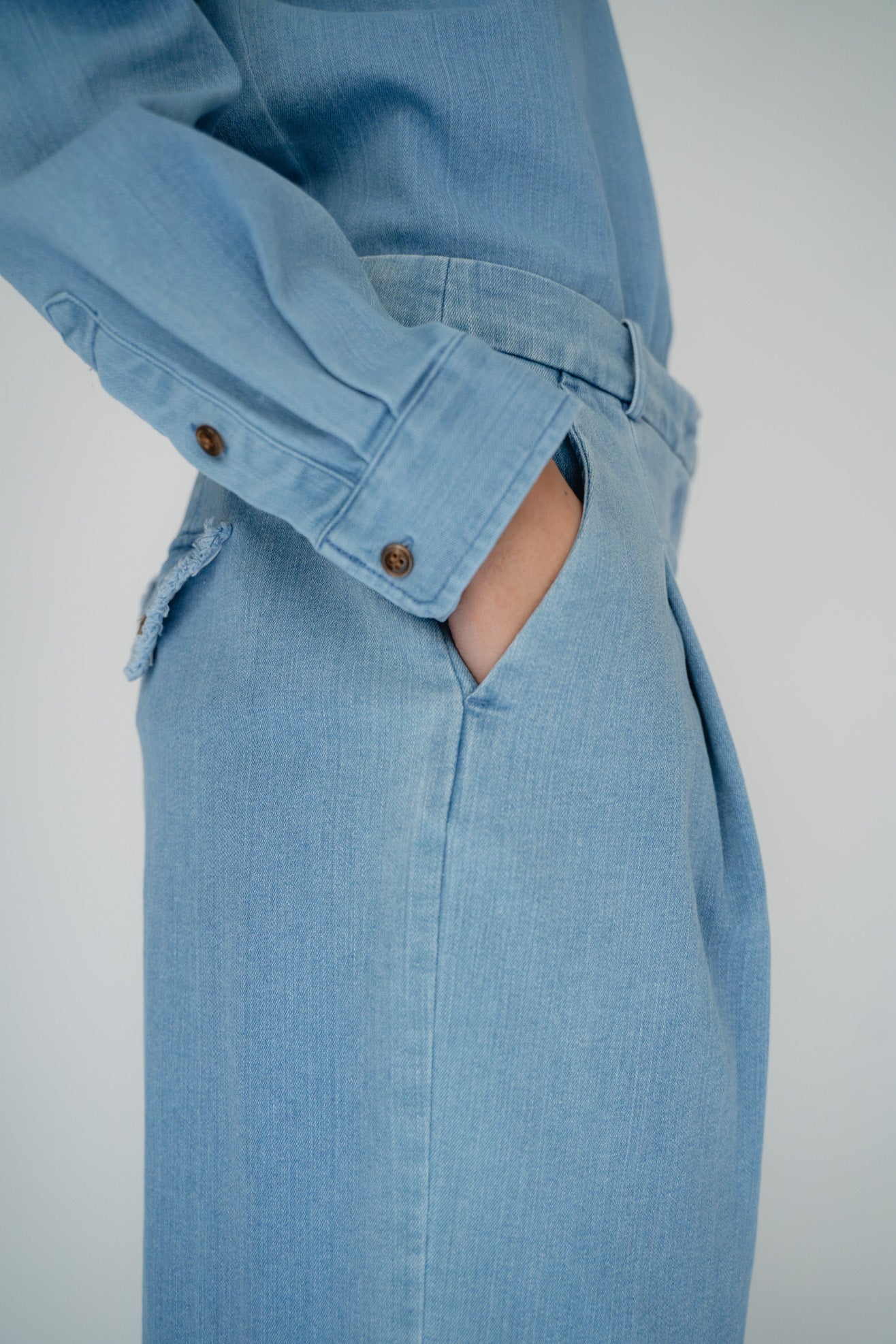 THE GARMENT, Merci Wide Pants, Medium Blue