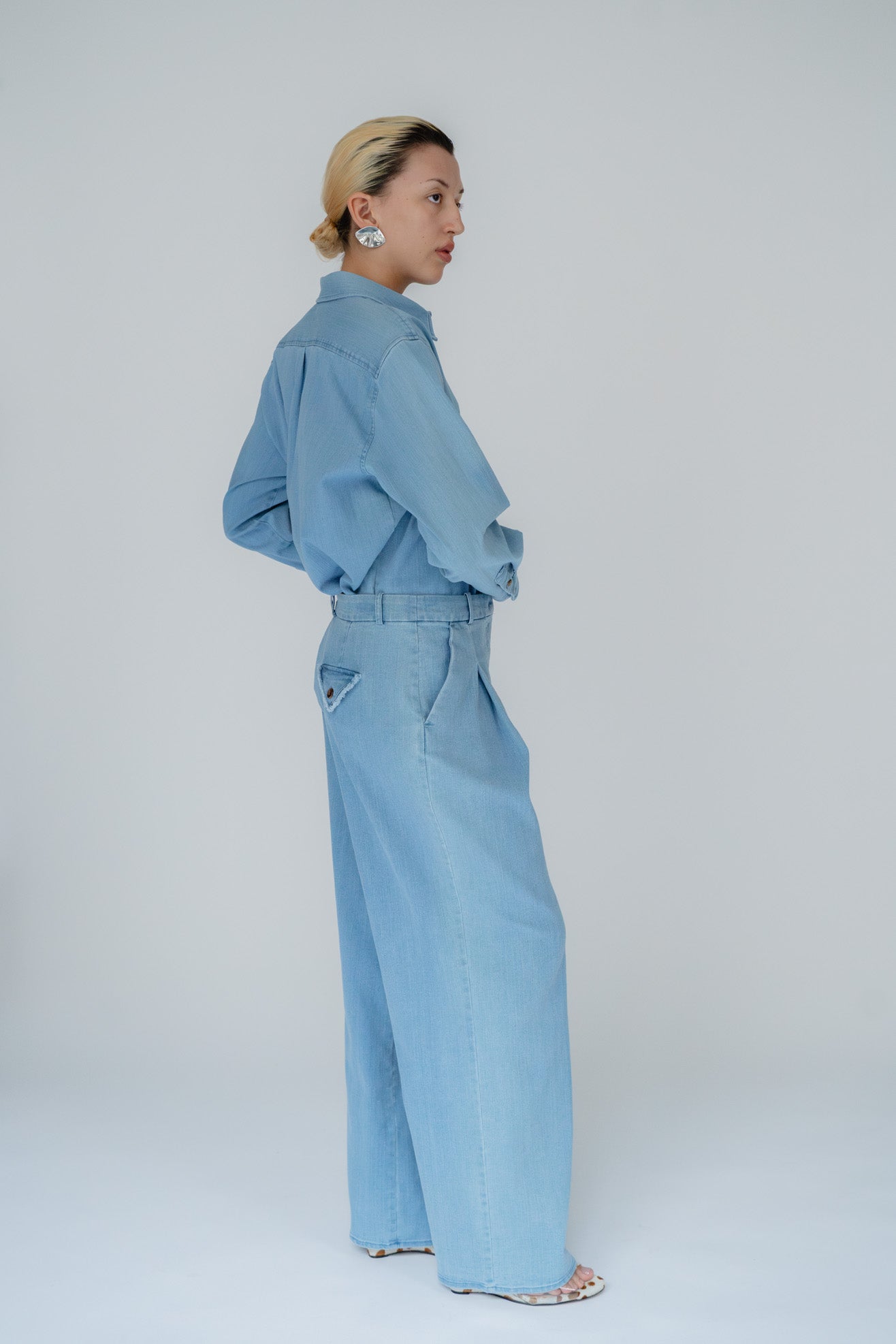 THE GARMENT, Merci Wide Pants, Medium Blue