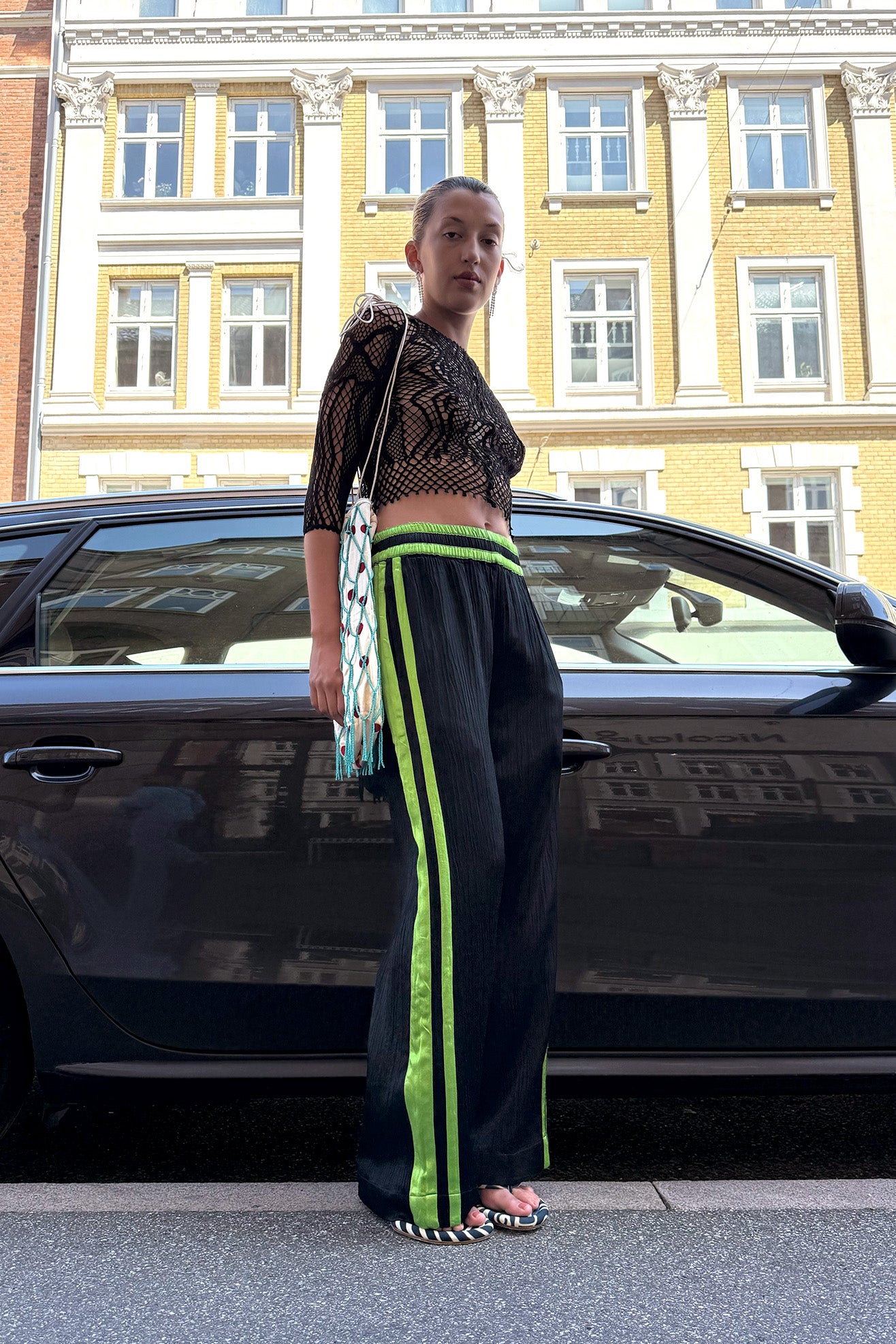 TIGRA TIGRA, Boxing Pants, Black/Acid Green