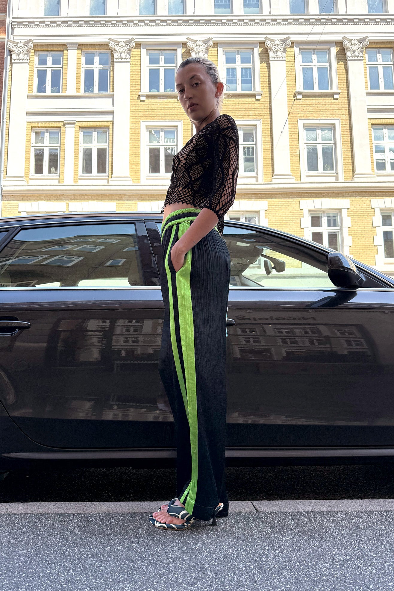 TIGRA TIGRA, Boxing Pants, Black/Acid Green