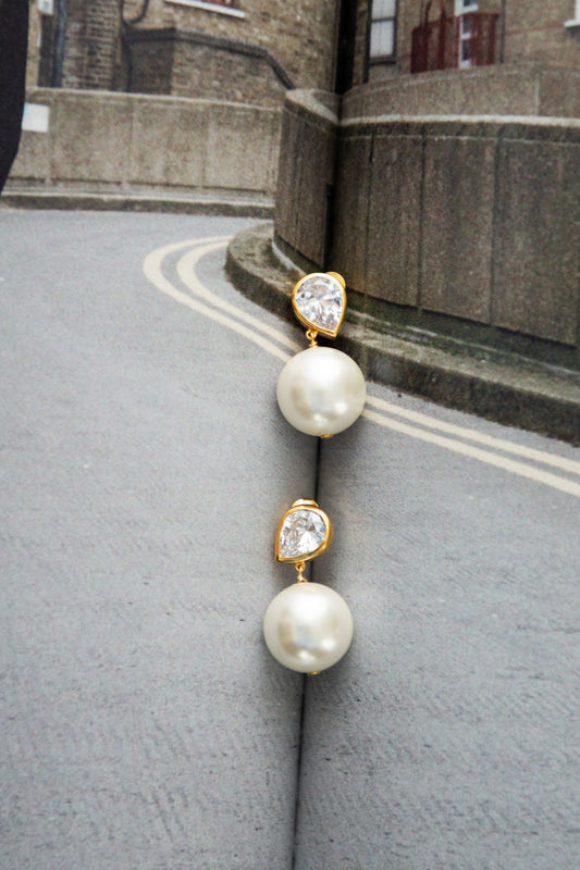 COMPLETEDWORKS, The Temporal Anomaly Earrings, Gold Plated