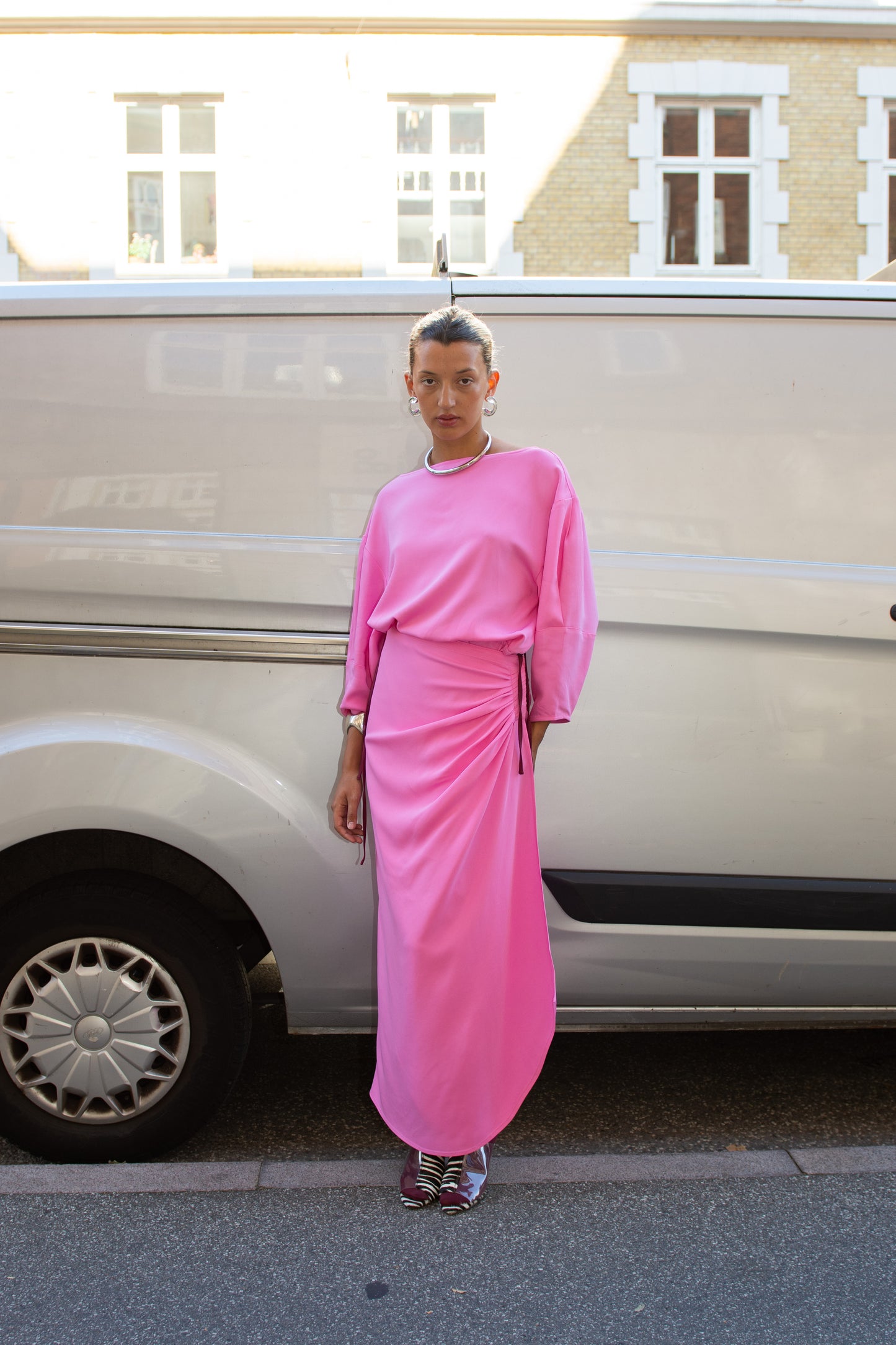 MR. LARKIN, Bansari Skirt, Candy Pink