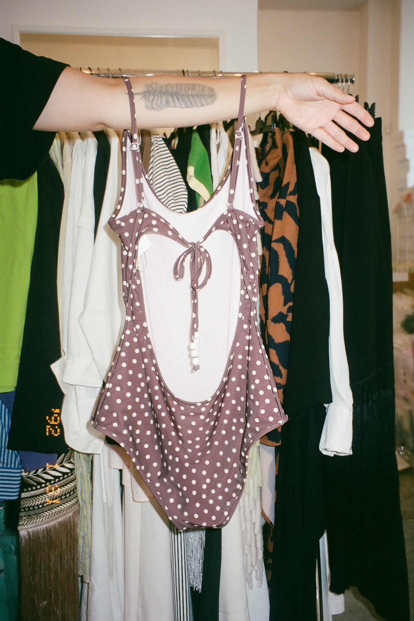 BELLINI BIKINI, Saona Swimsuit, Brown Dot