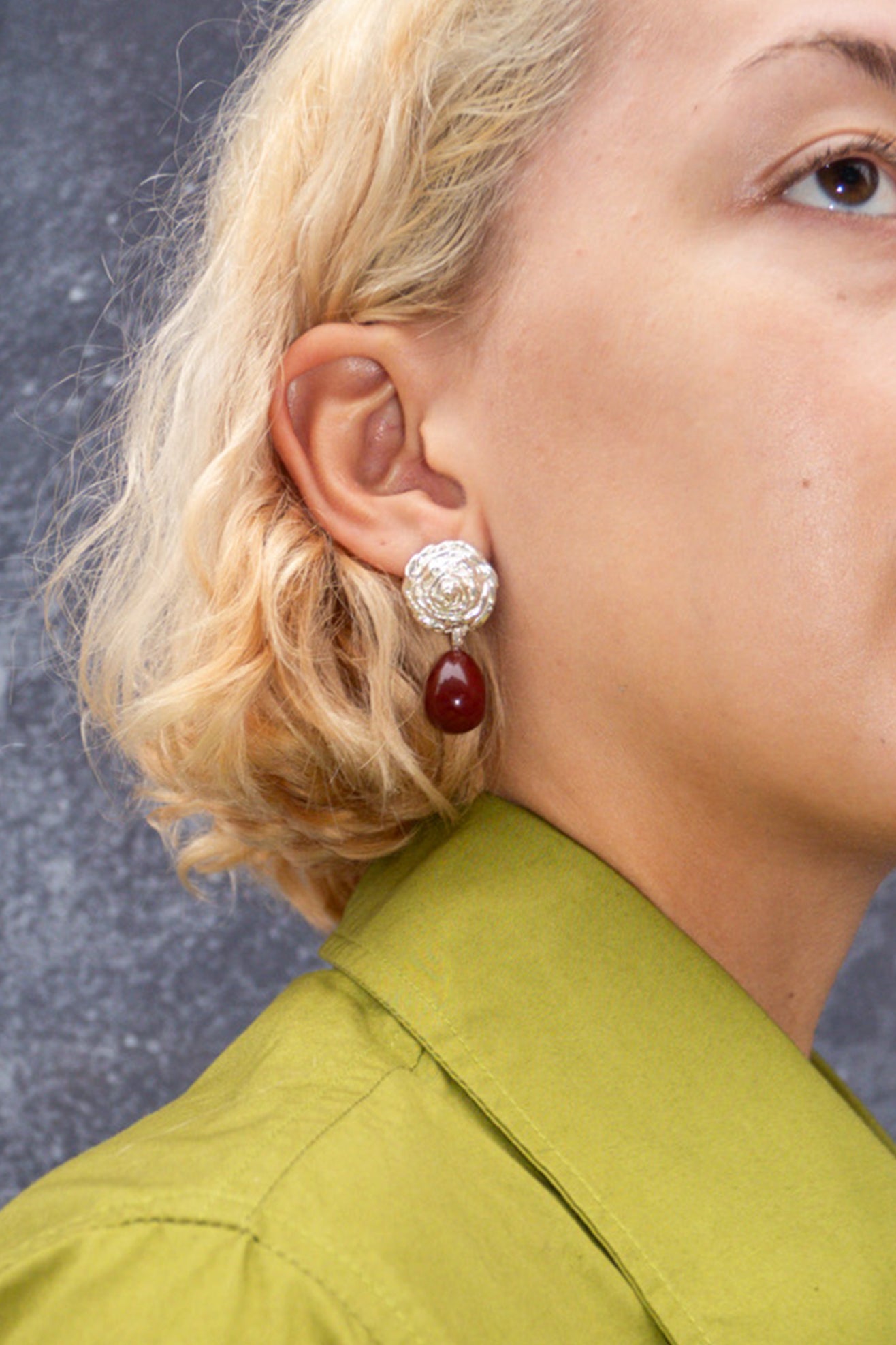 CORALI, Breton Carnelian Earrings