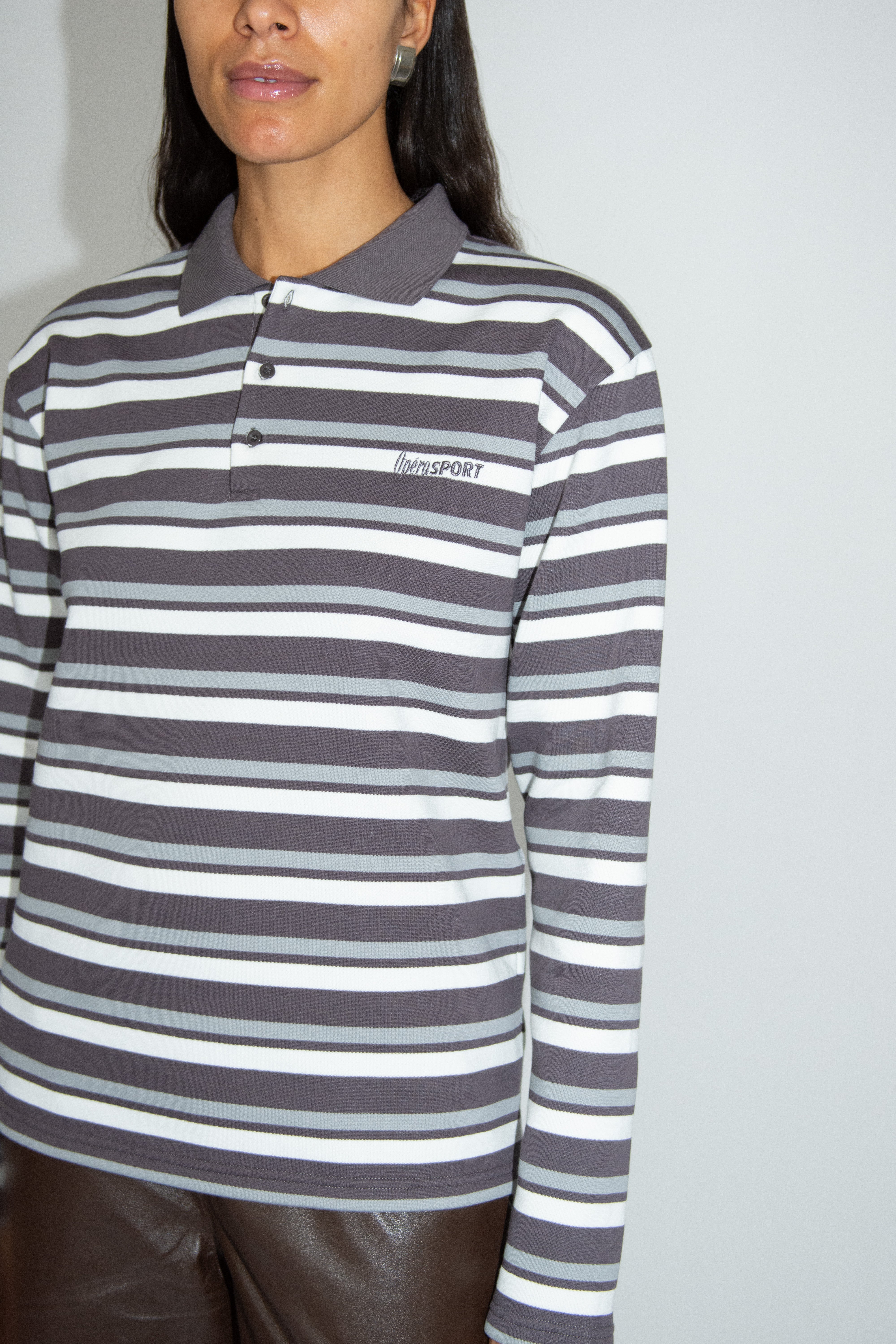 OPÉRASPORT, Roland Unisex Polo, Grey Stripes – Mr. Larkin