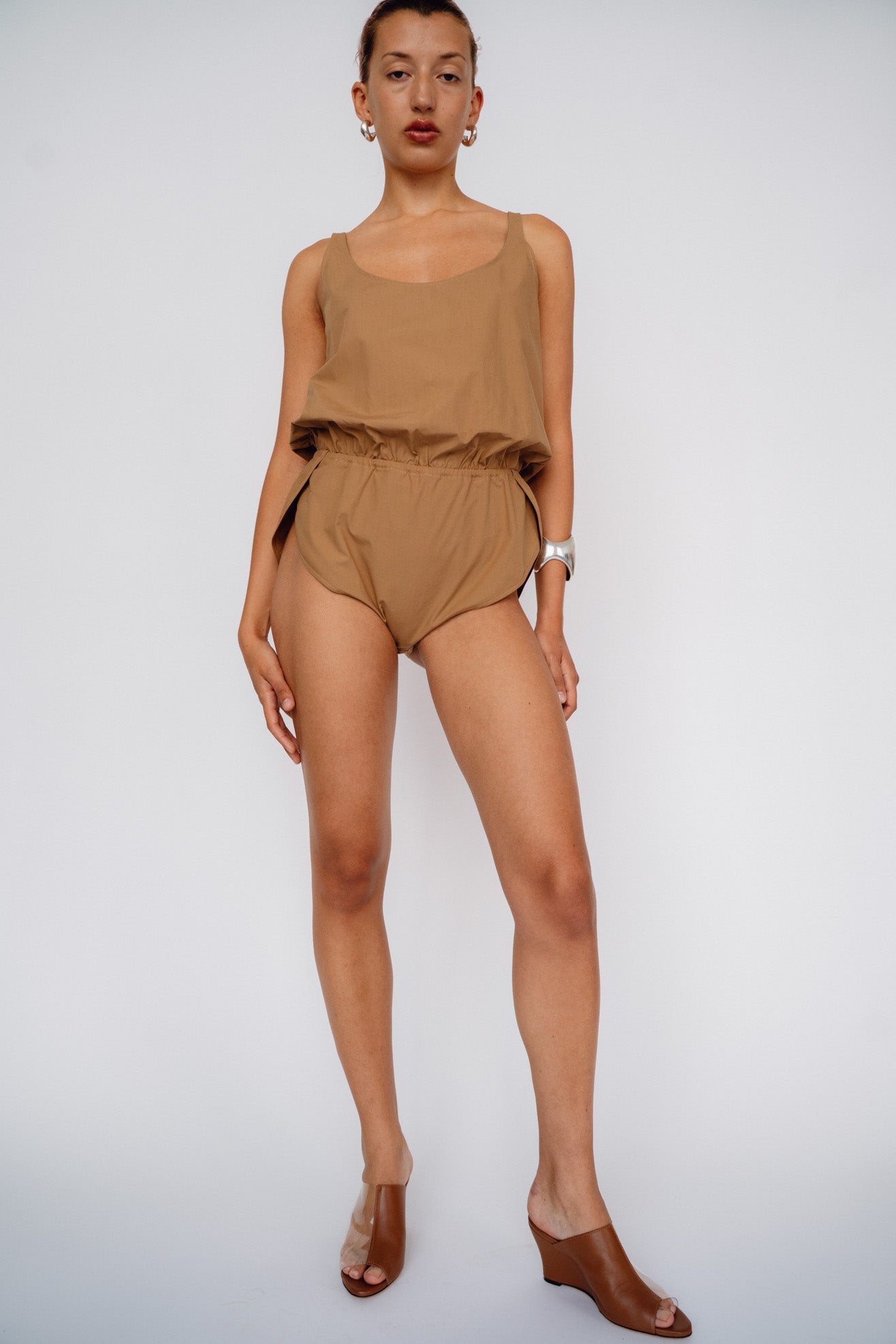 MODERN WEAVING, Gathered Bodysuit