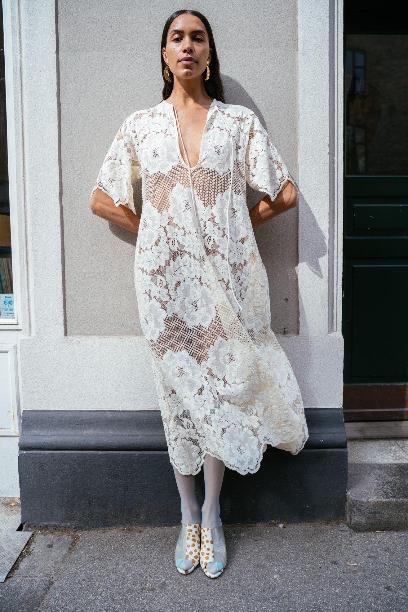 MR. LARKIN, Lola Dress, Ivory