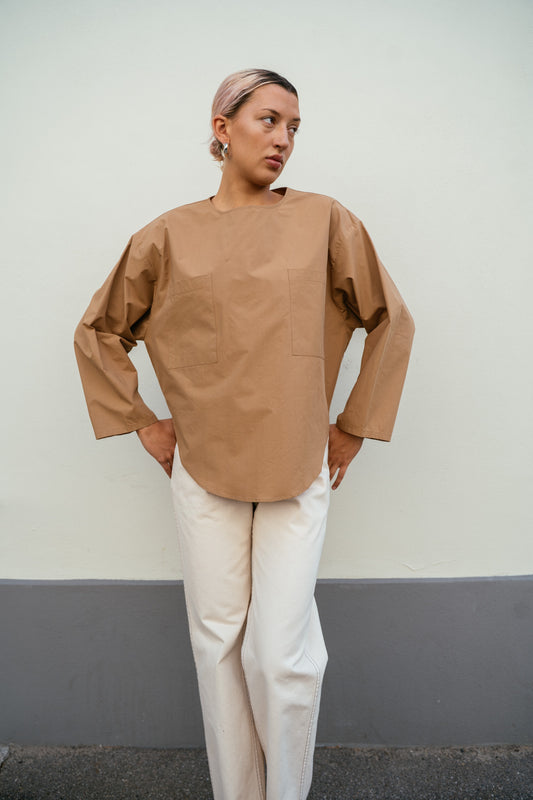MODERN WEAVING, Pocket Popover Top