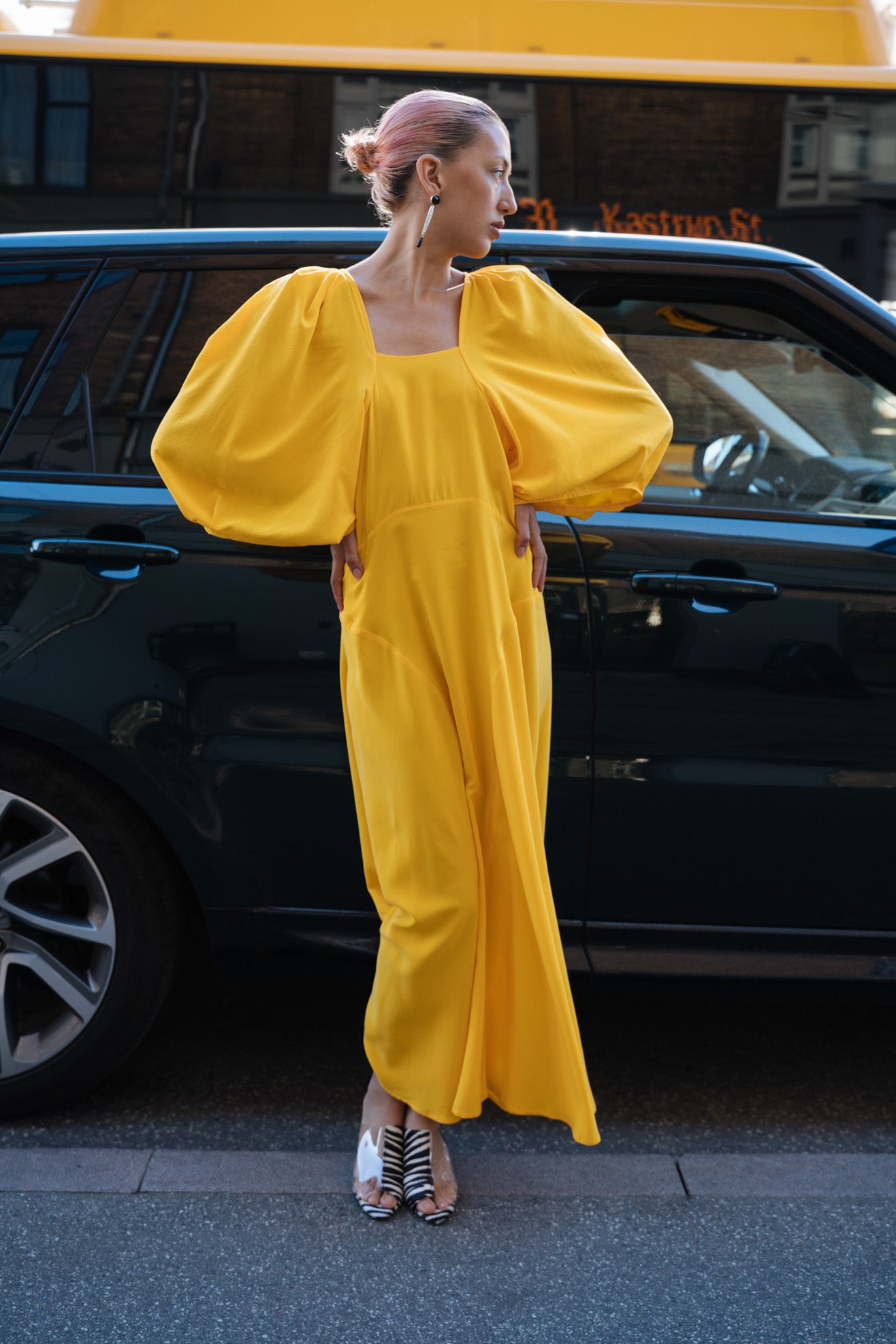 MR. LARKIN, Lexi Dress, Citrus