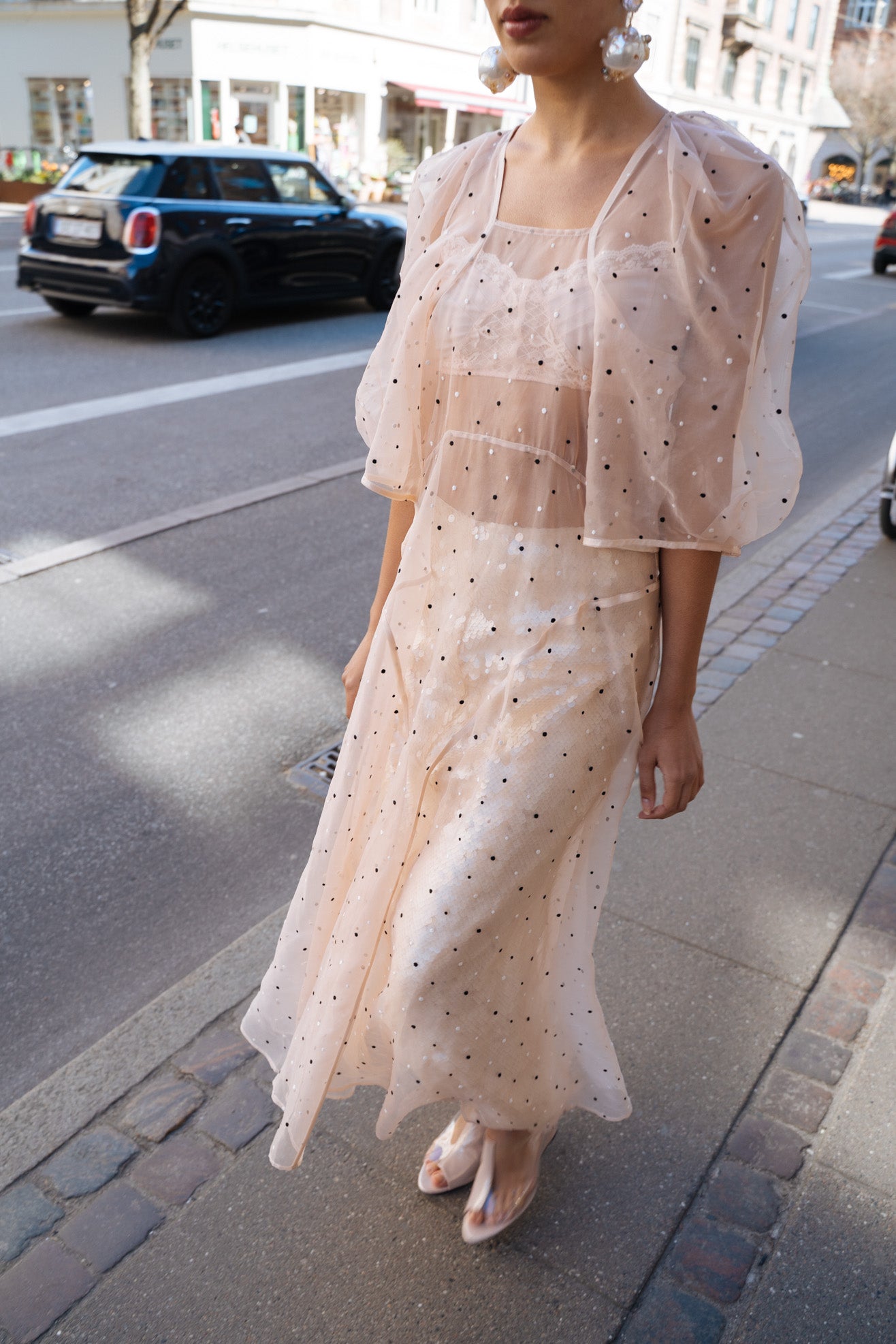 MR. LARKIN, Lexi Organza Dress, French Dot