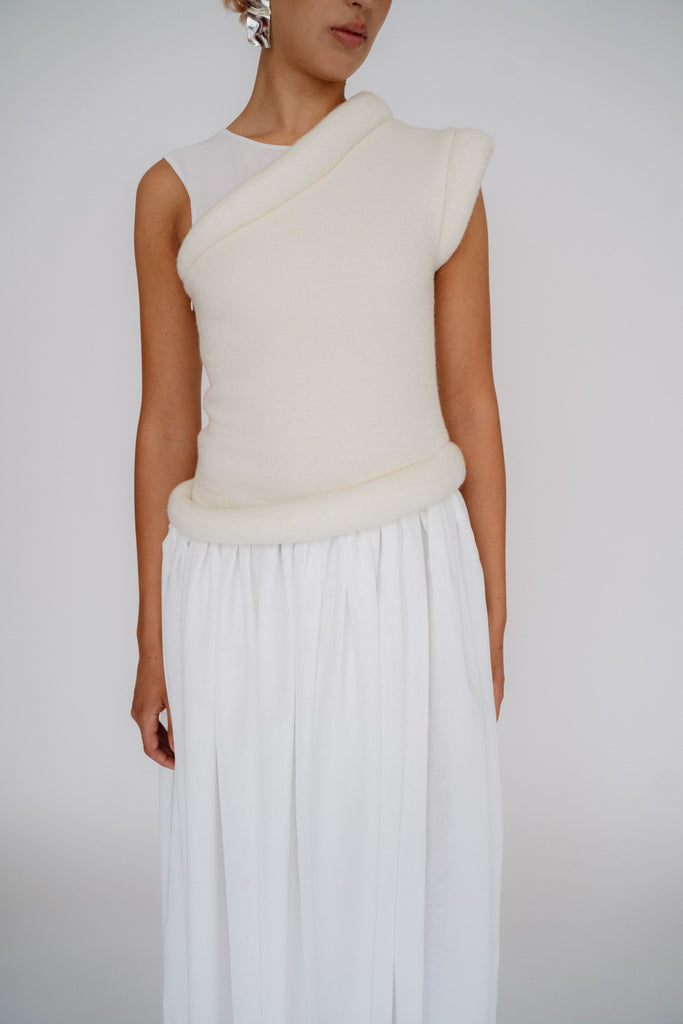 NICKLAS SKOVGAARD, Lindsay Dress, White w. Cream