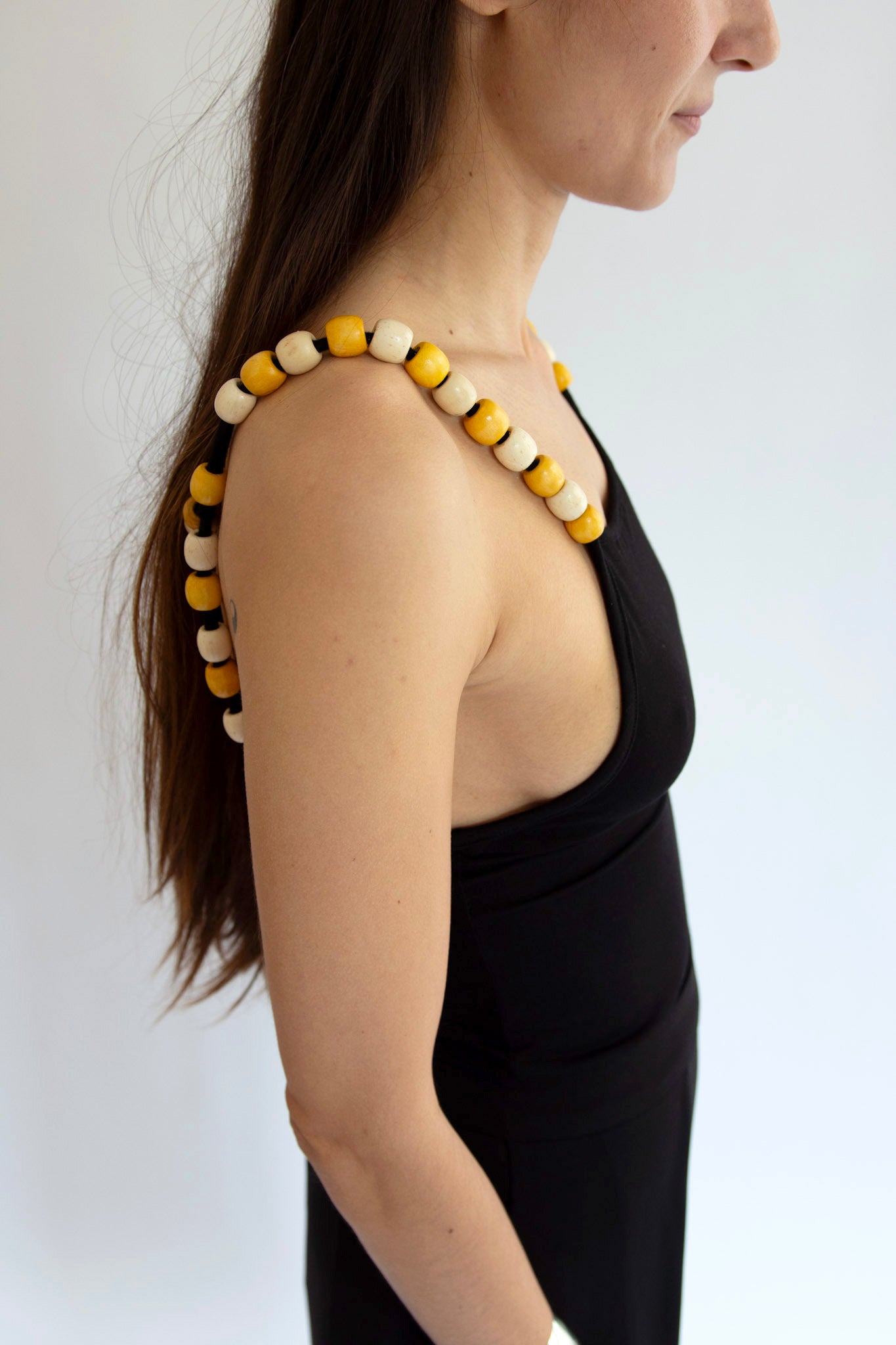 NIA THOMAS, Bea Beaded Tank Top, Black