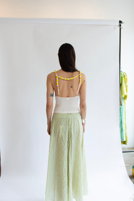 NIA THOMAS, Bea Beaded Tank Top, Cream
