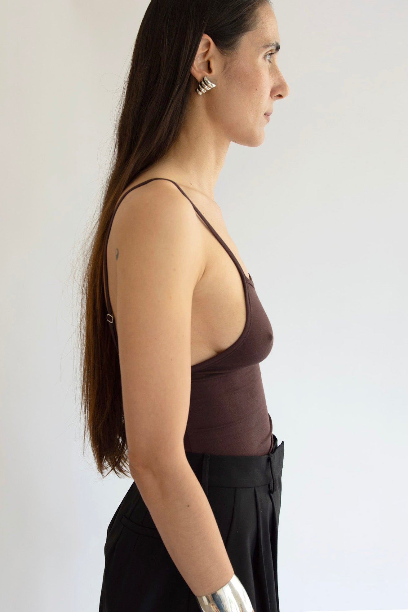 NIA THOMAS, Othella Tank Top, Espresso