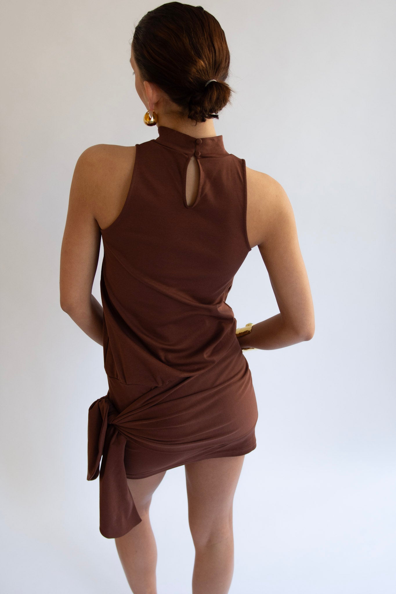 LAMIA LAGHA, Mina Dress, Brown