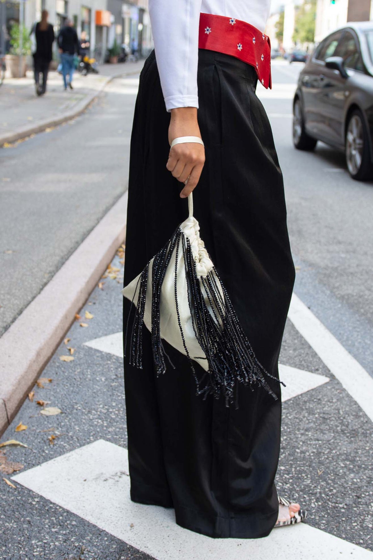 TIGRA TIGRA, Beaded Fringe Wristlet