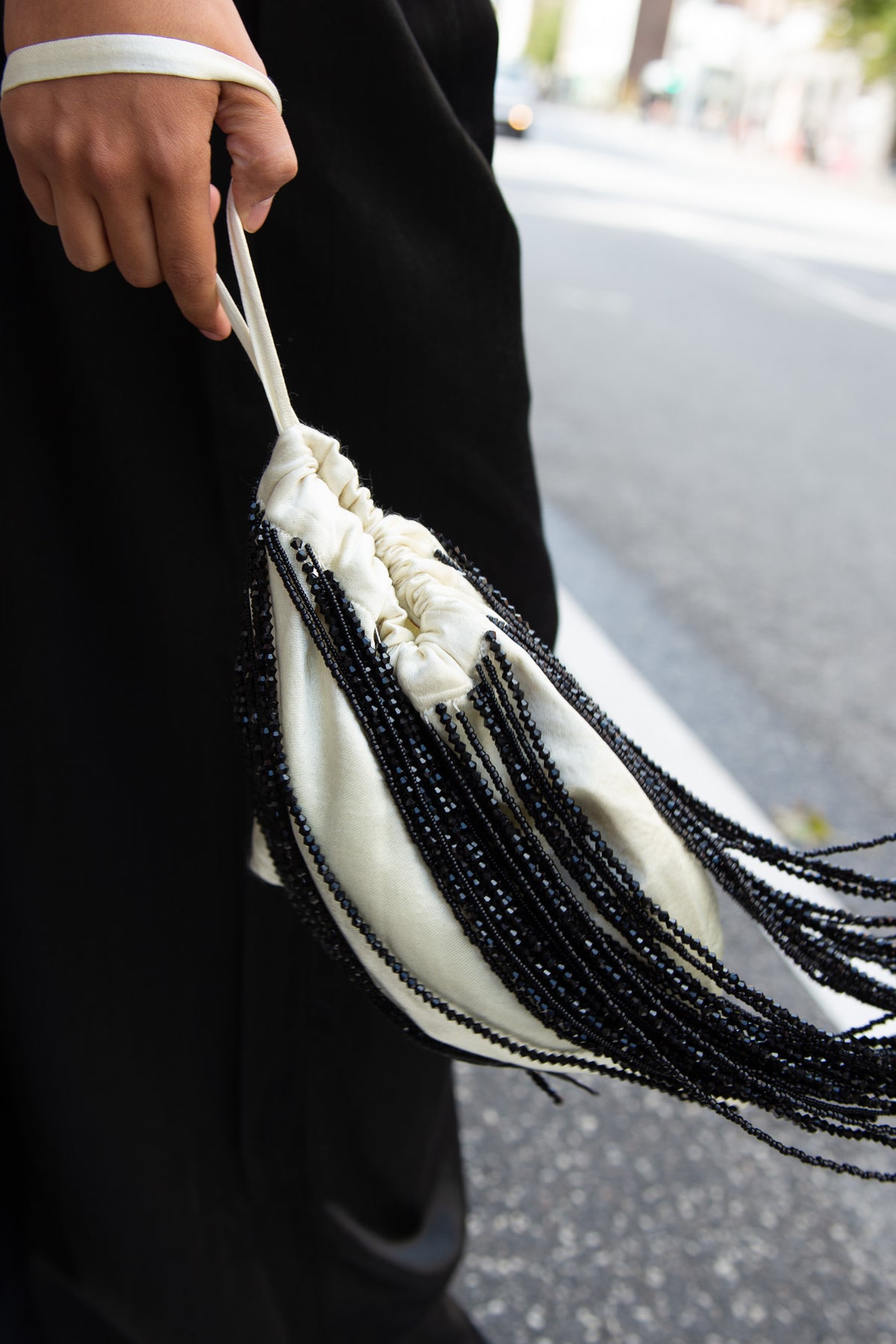 TIGRA TIGRA, Beaded Fringe Wristlet