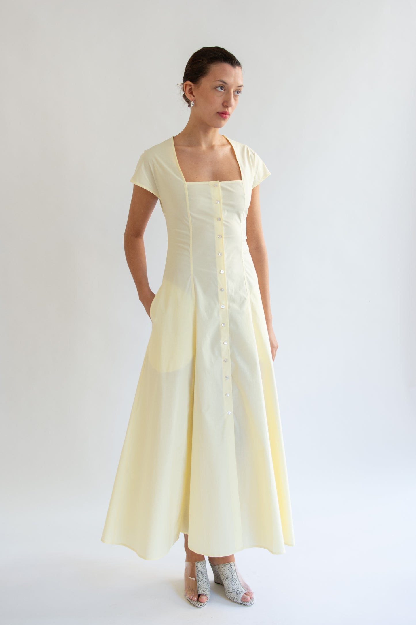 MR. LARKIN, Madison Dress, Pear Sorbet