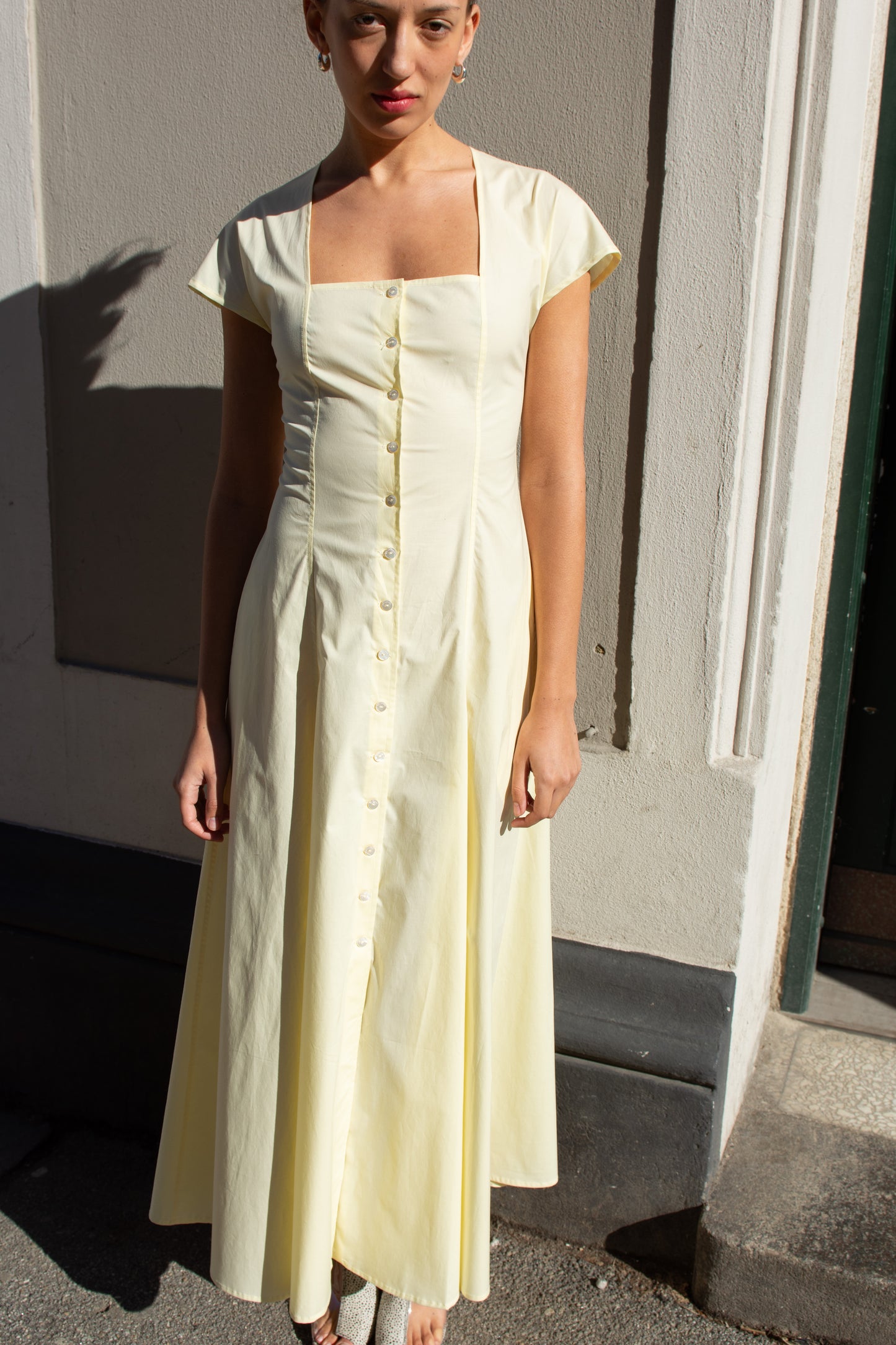 MR. LARKIN, Madison Dress, Pear Sorbet