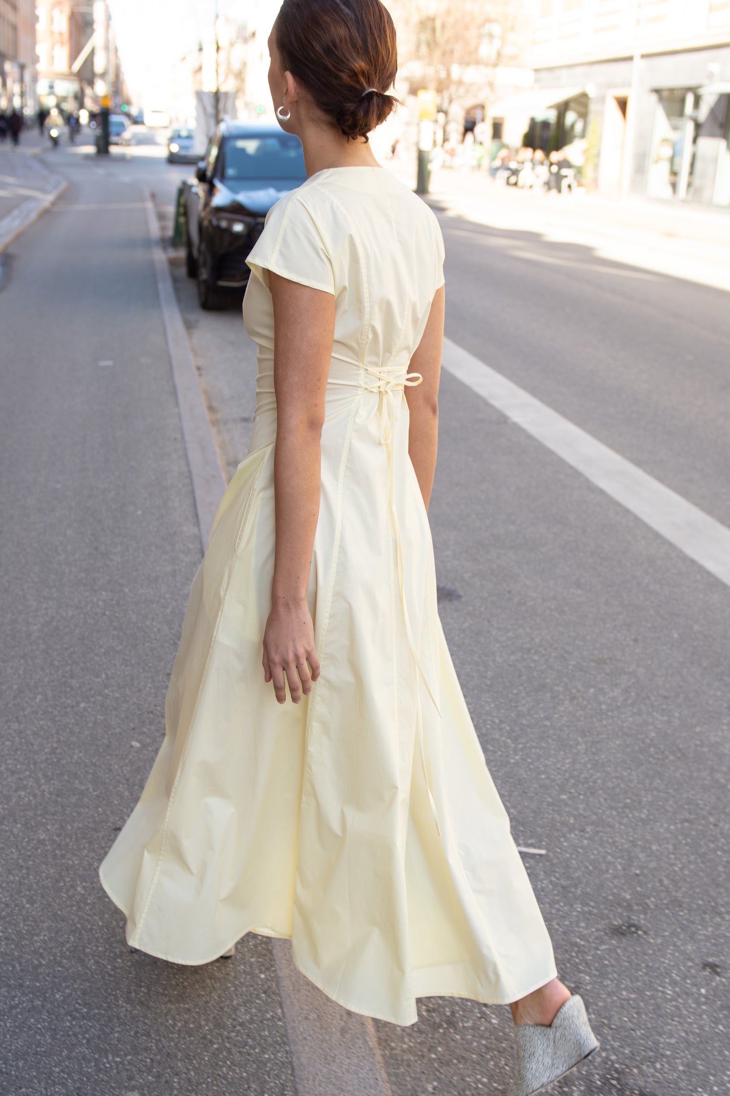 MR. LARKIN, Madison Dress, Pear Sorbet