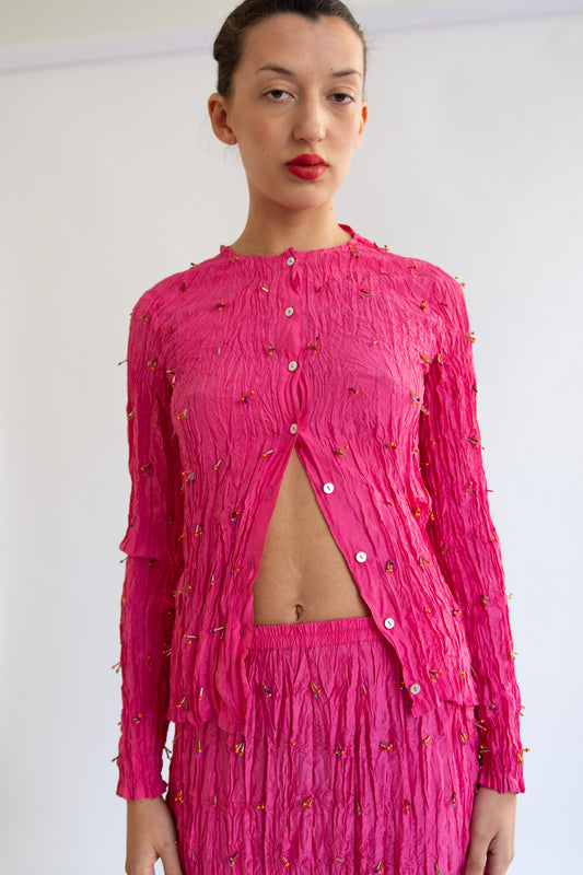 Flor Studio, Tubi Top, Fuchsia