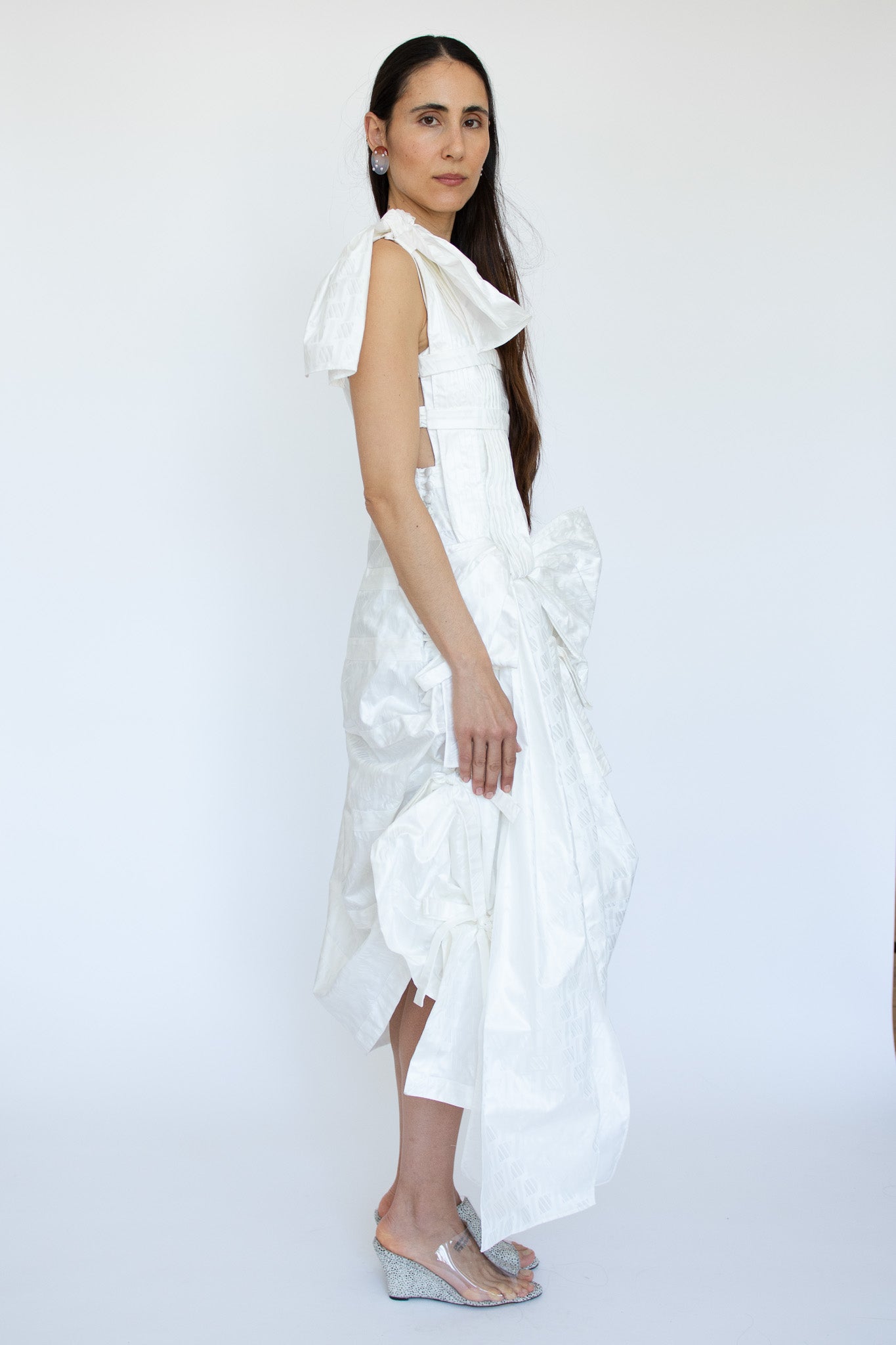 SUPER YAYA, Beatrice Dress, Off White