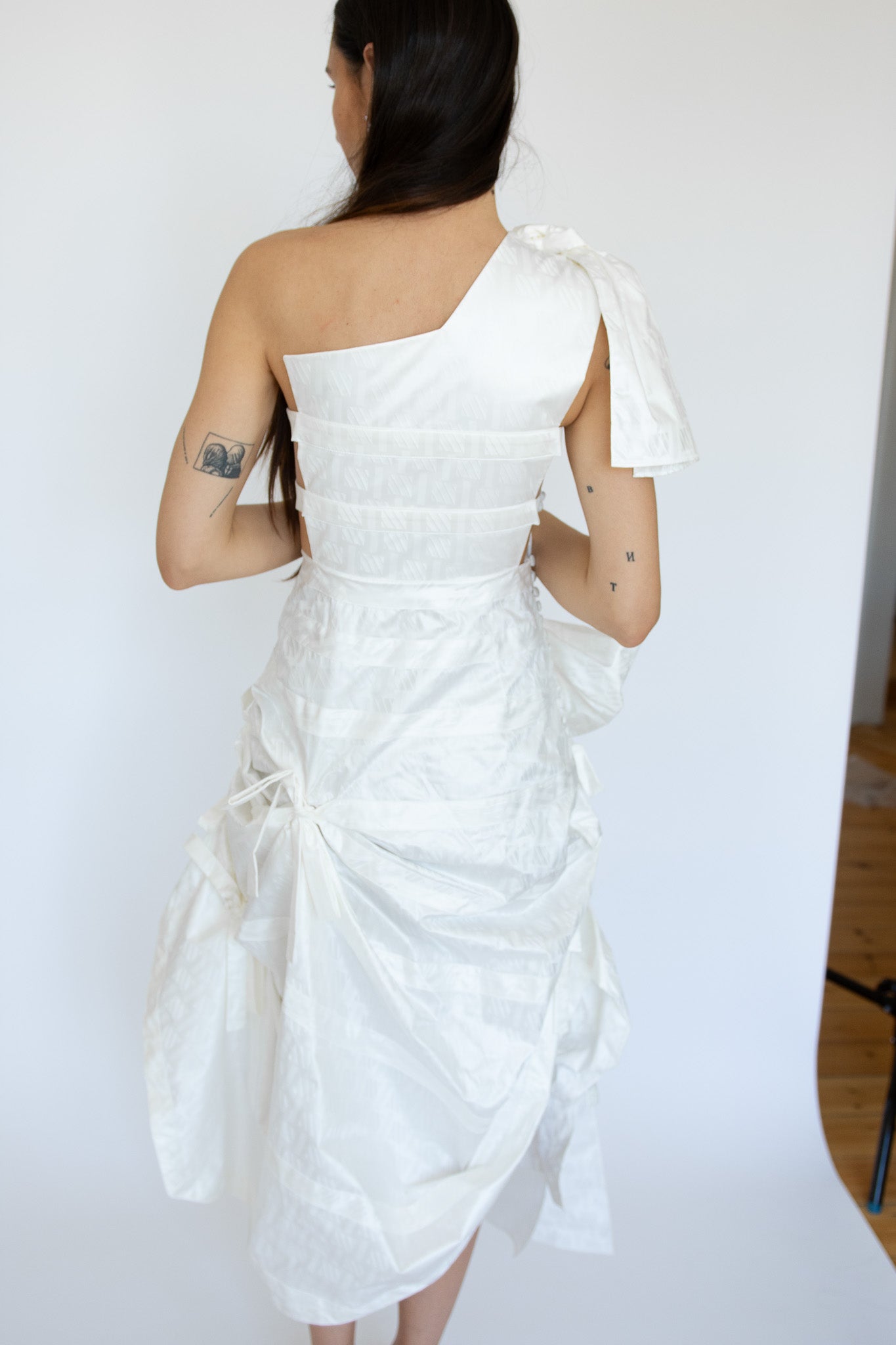 SUPER YAYA, Beatrice Dress, Off White