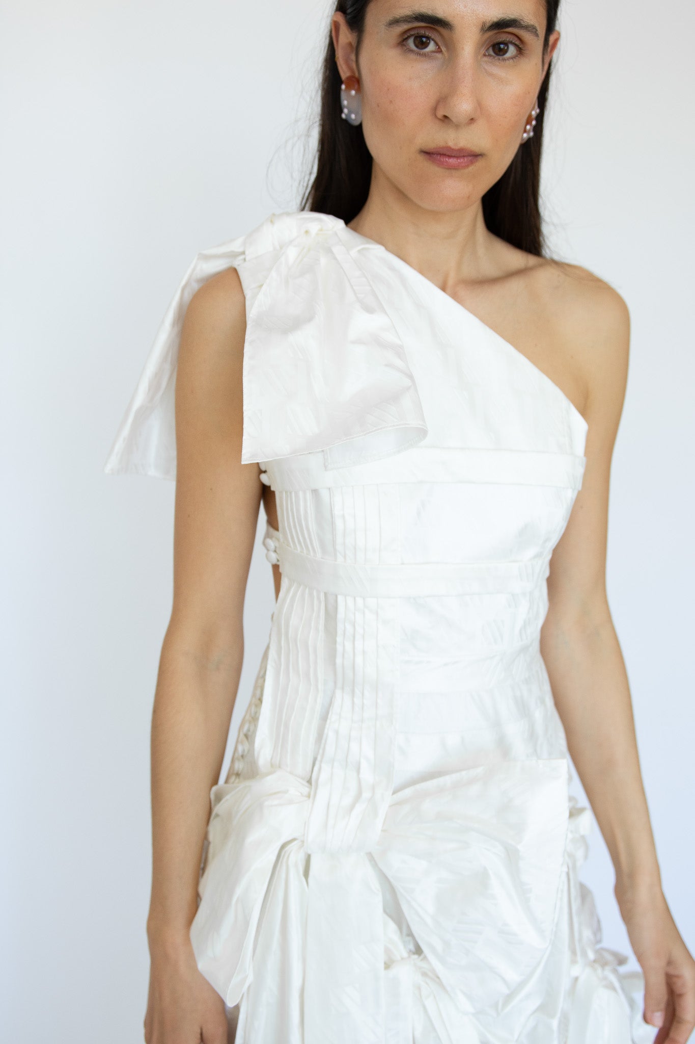 SUPER YAYA, Beatrice Dress, Off White
