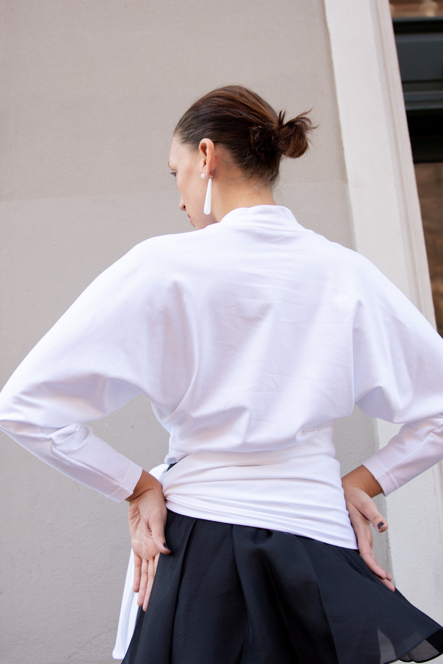 LAMIA LAGHA, Pina tee, White