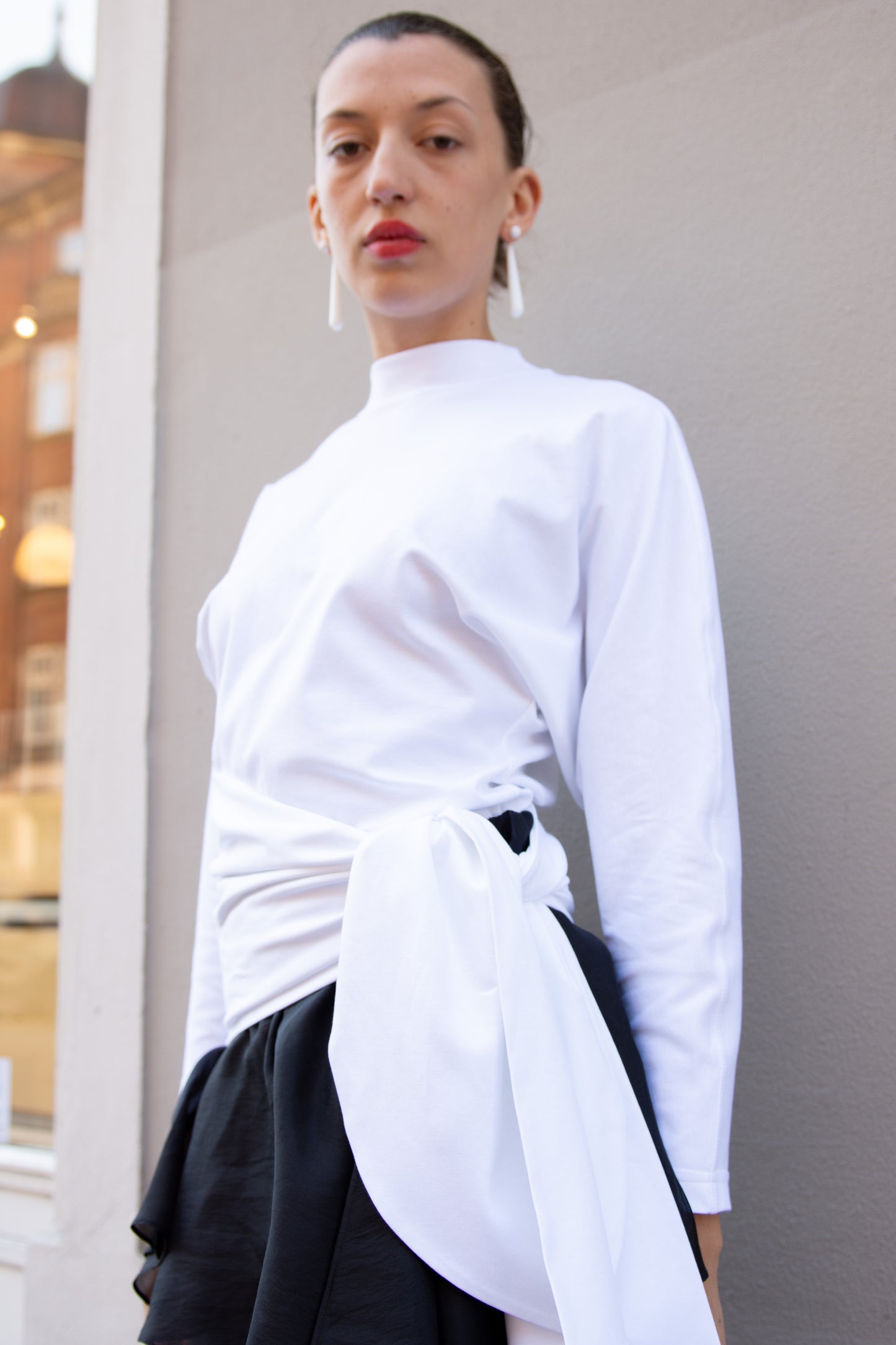 LAMIA LAGHA, Pina tee, White