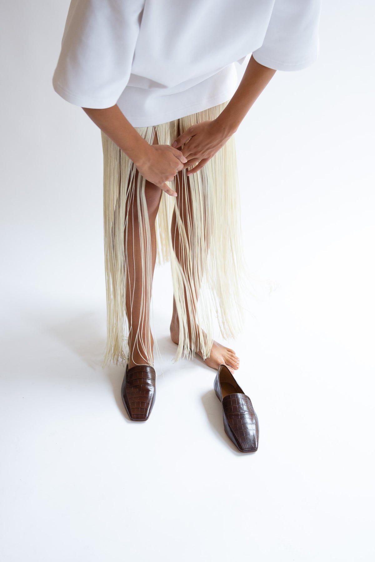 THE GARMENT, Tilda Croco Loafers, Espresso