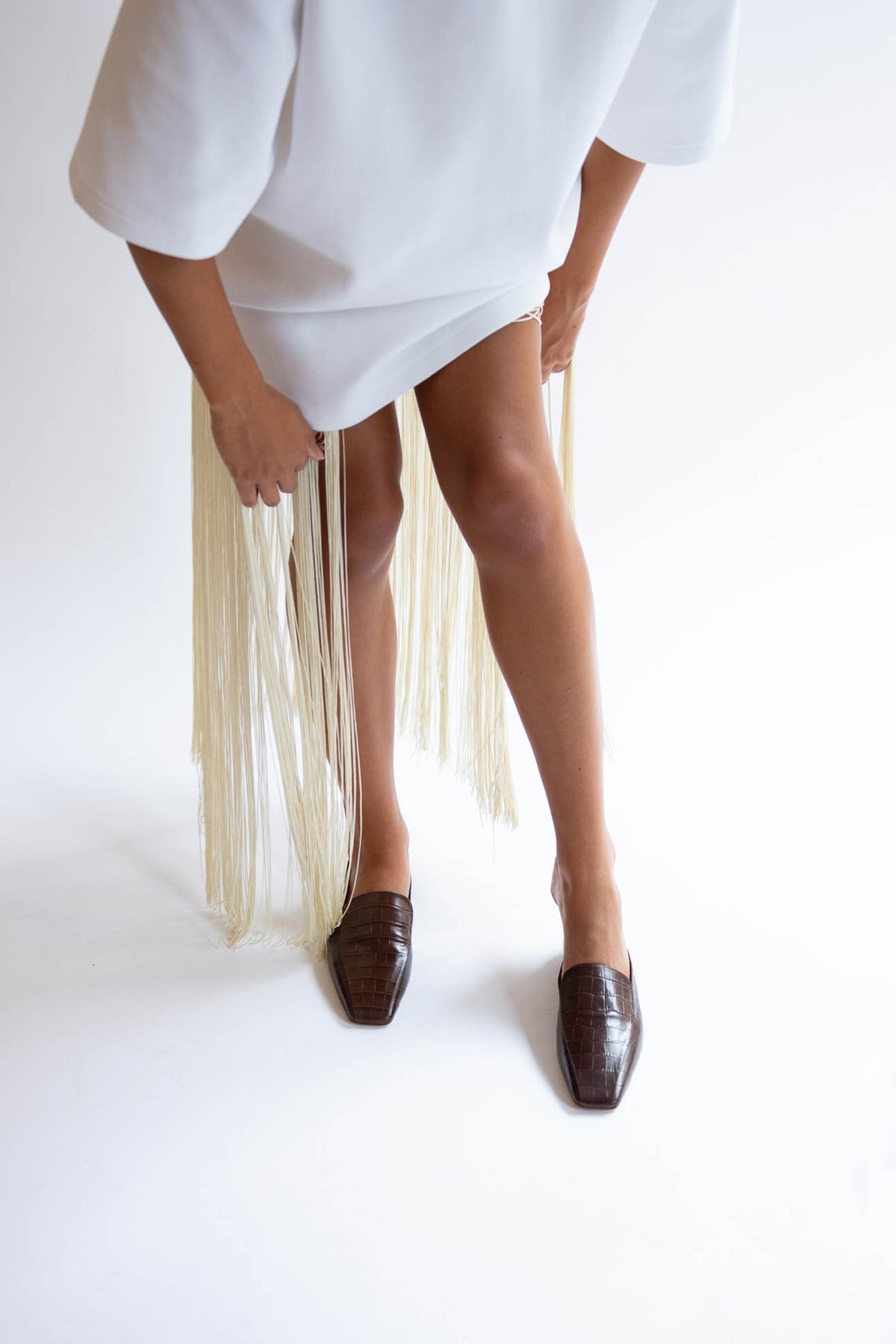 THE GARMENT, Tilda Croco Loafers, Espresso