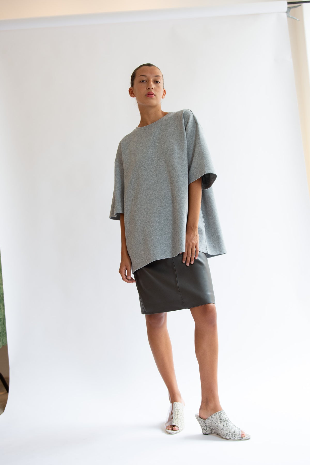 THE GARMENT, TG Bow Tee, Grey Melange
