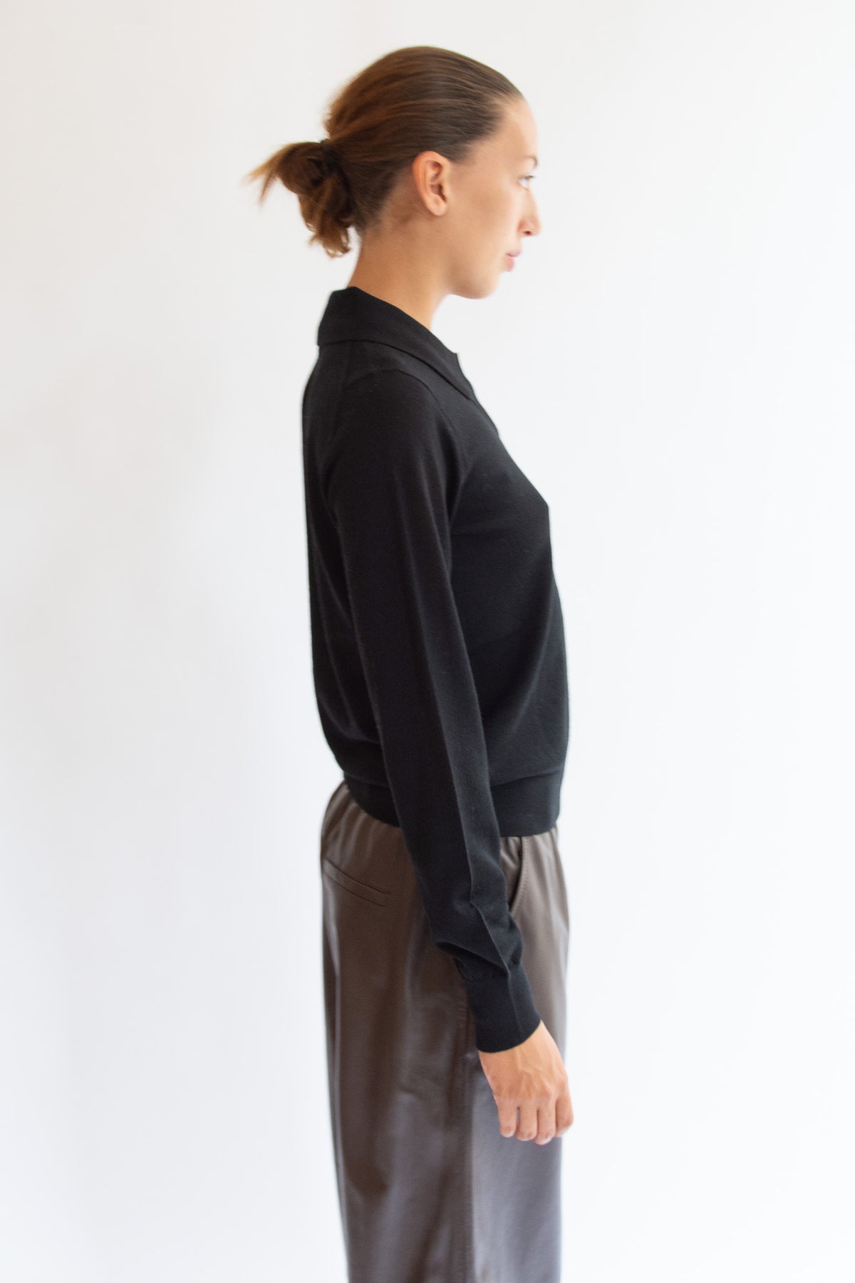 THE GARMENT, Bergen V Polo, Black