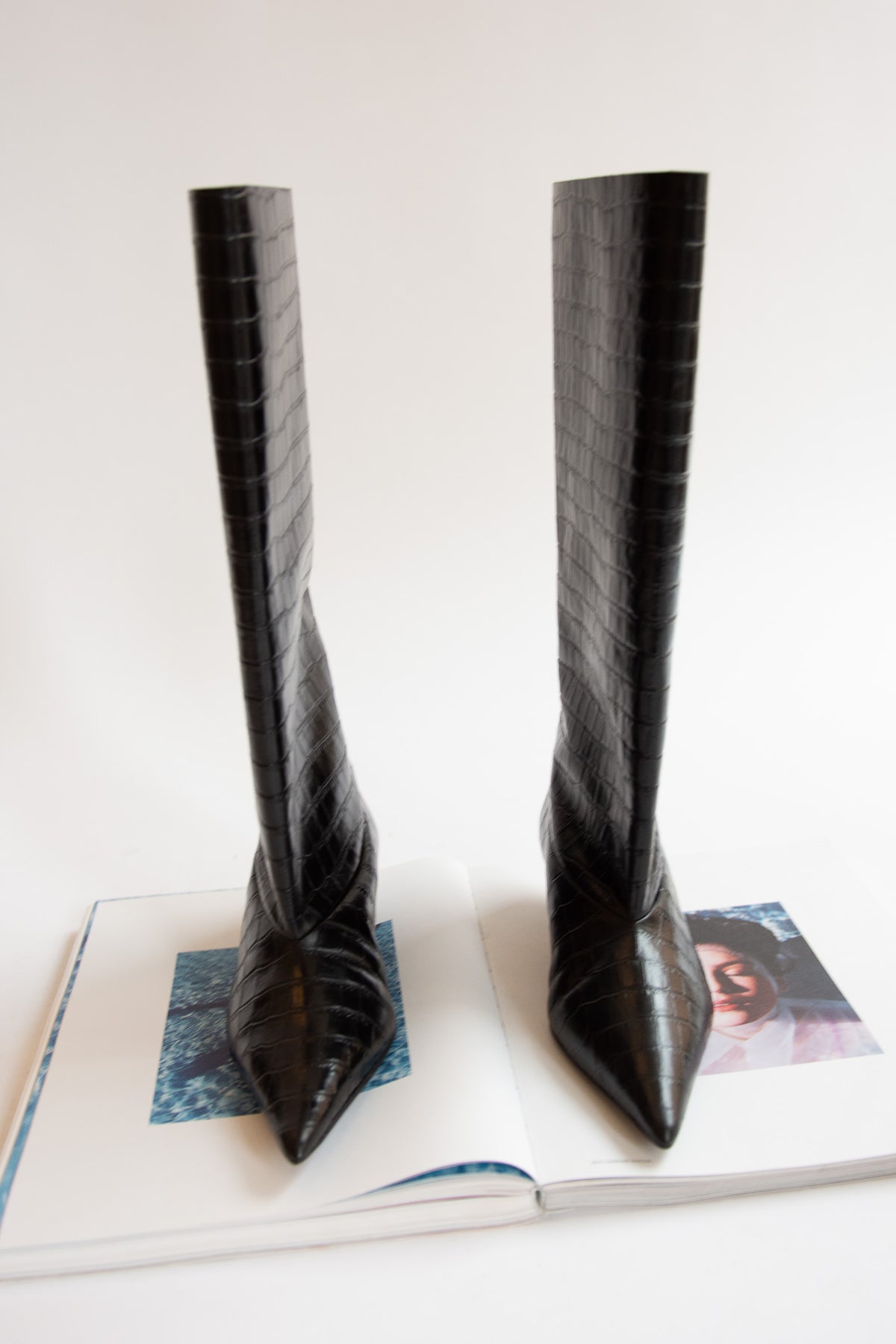 THE GARMENT, Gigi Croco Boots, Black