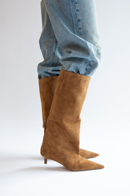 THE GARMENT, Gigi Suede Boots, Chestnut