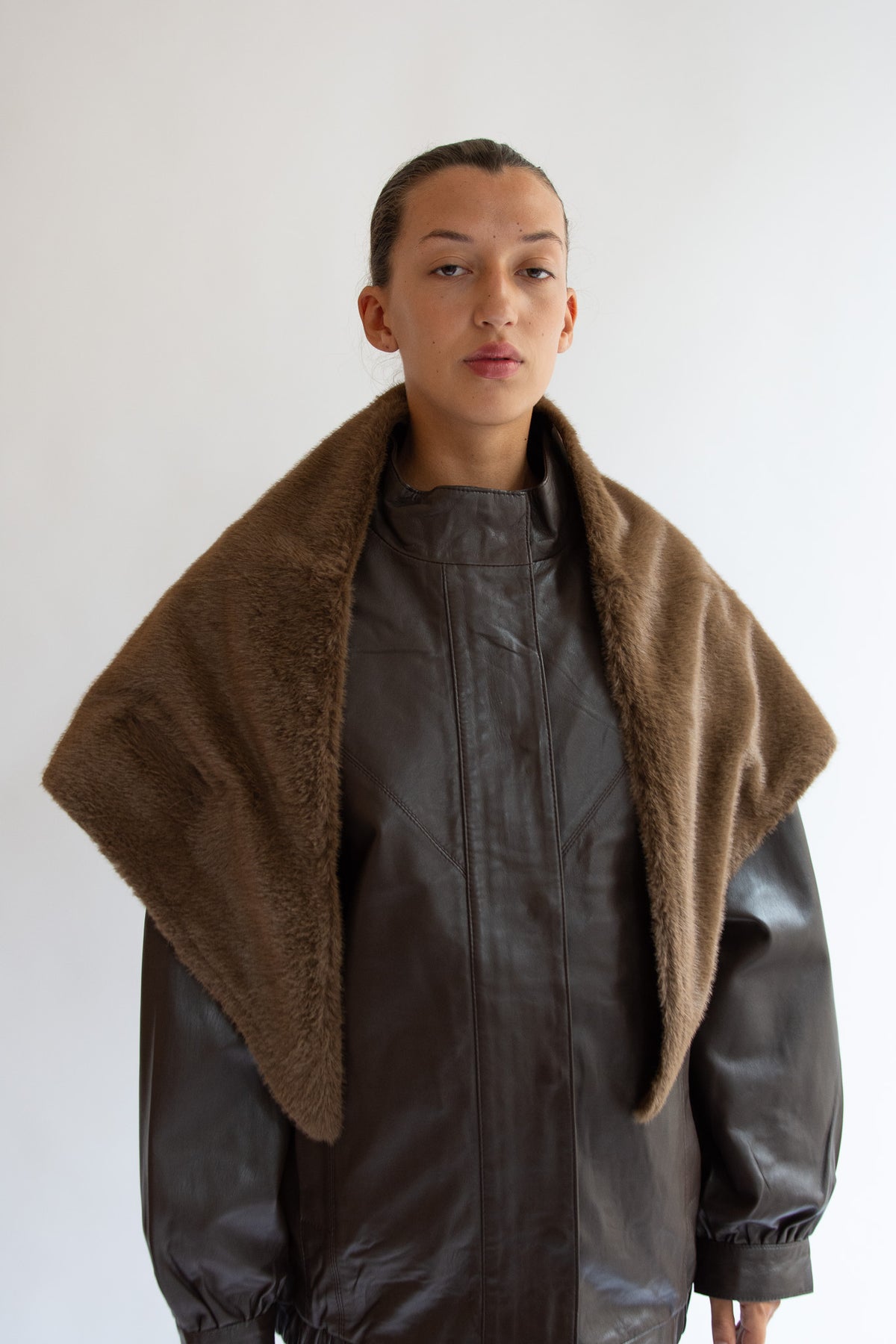 THE GARMENT, Bianchi Scarf, Brown