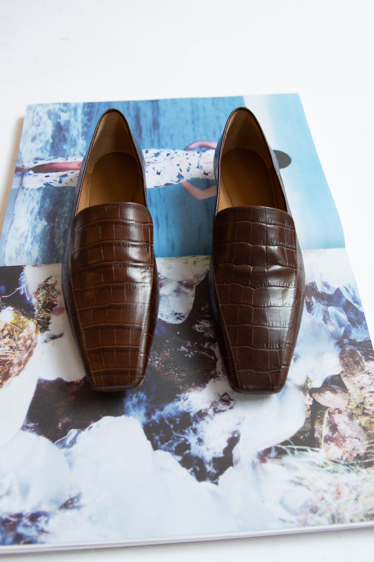 THE GARMENT, Tilda Croco Loafers, Espresso