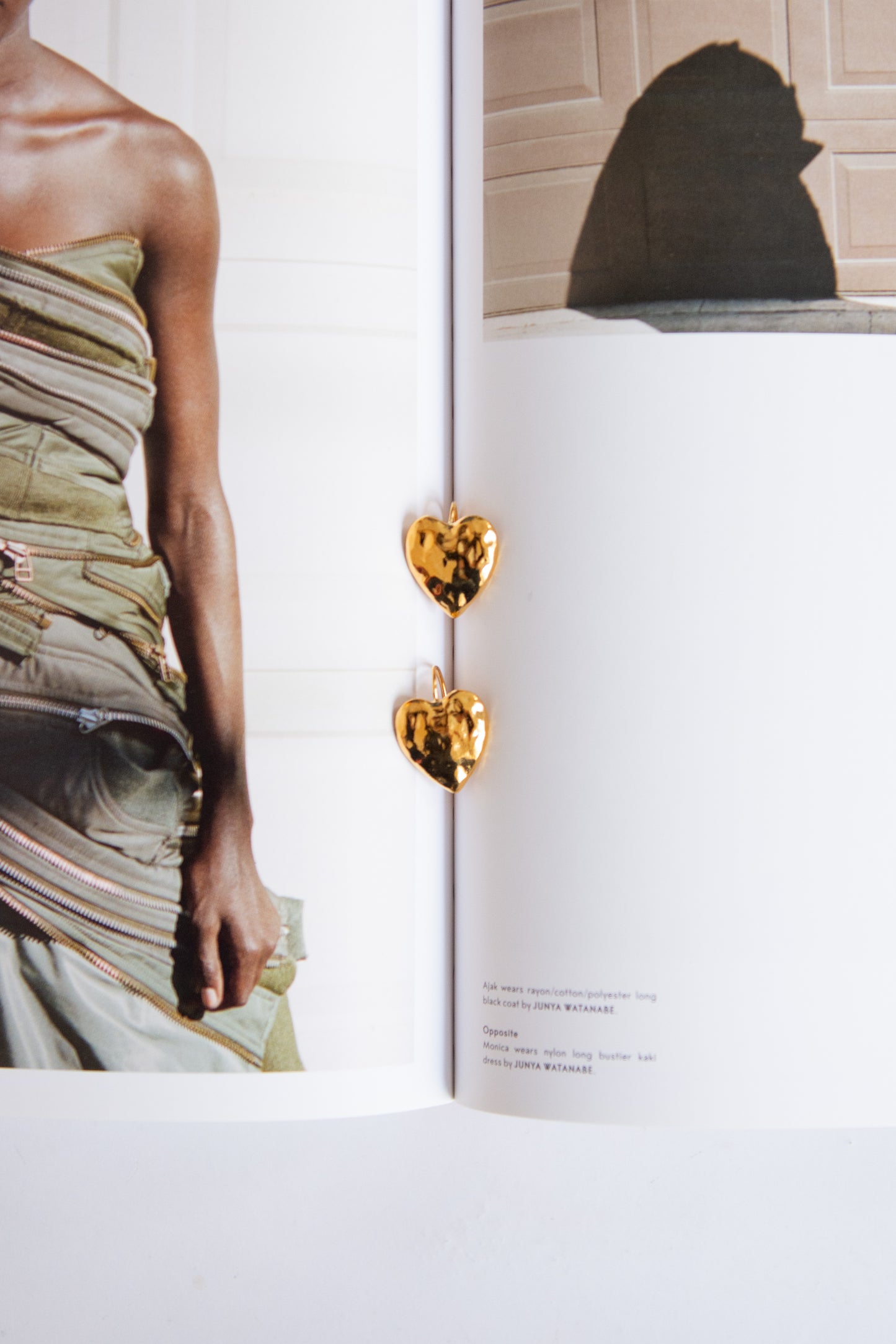 MONDO MONDO, Heart Burn Earrings, Gold