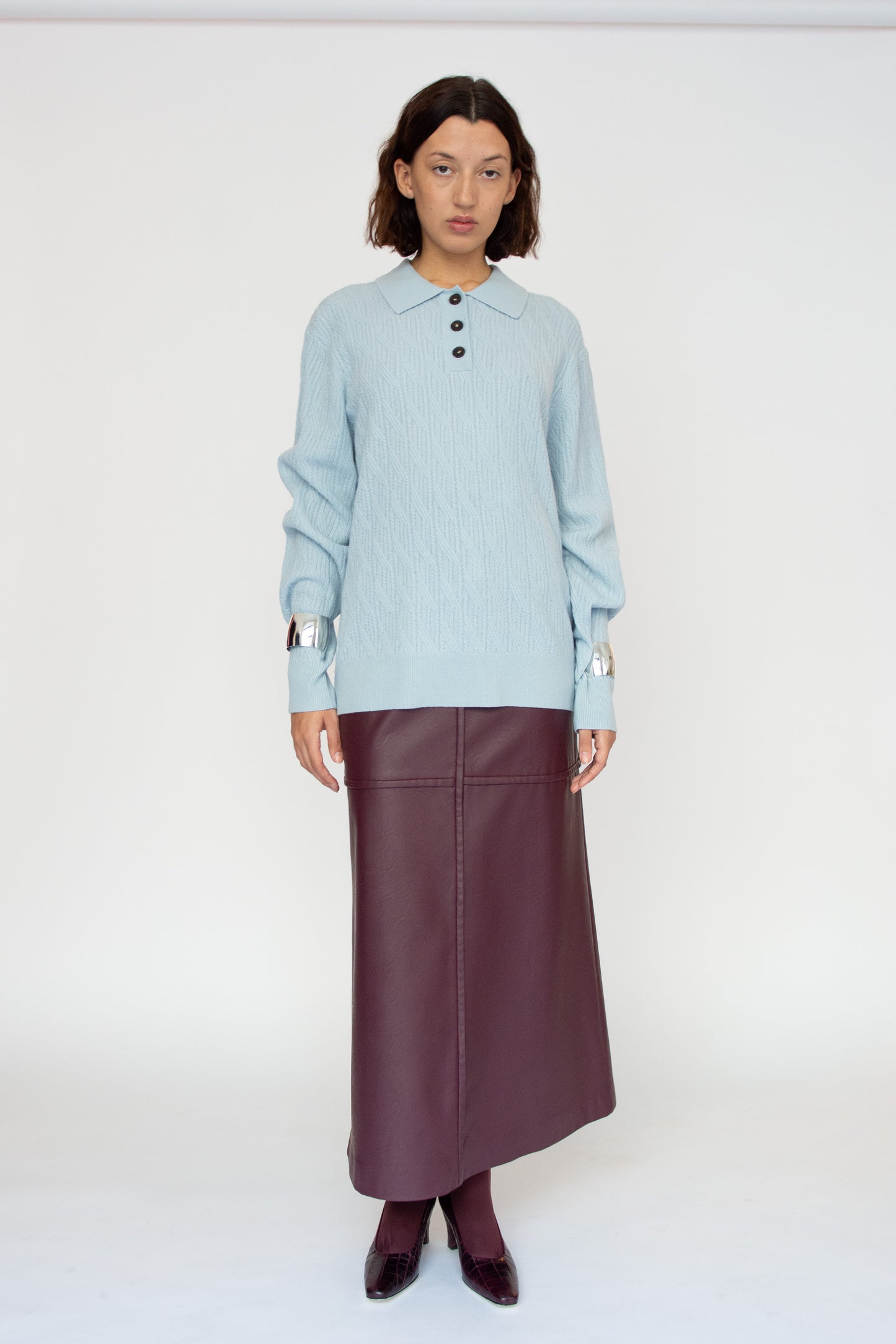 THE GARMENT, Como Cable Polo, Light Blue